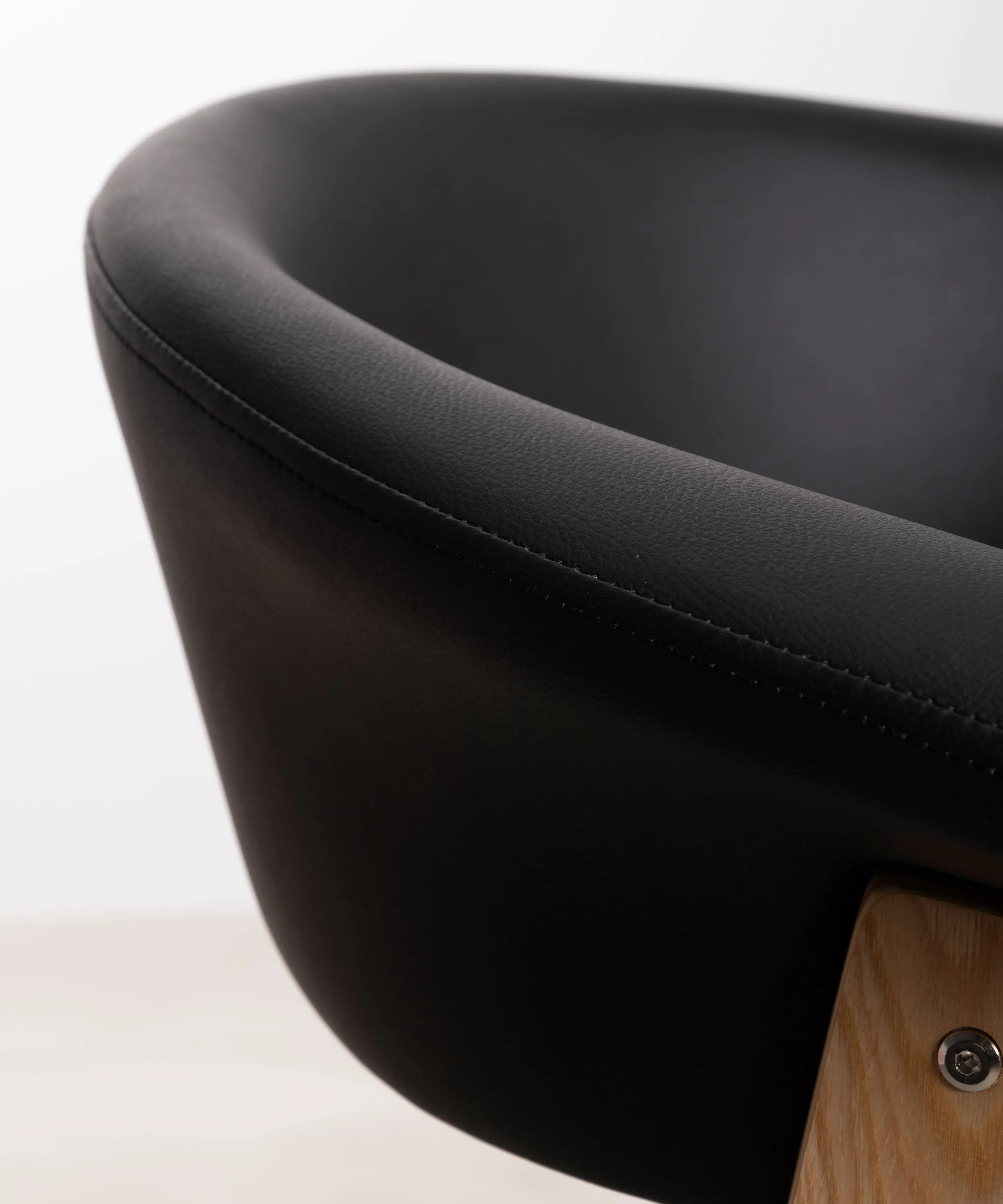 Silla de Escritorio de Polipiel y Madera Beckett - Image 30