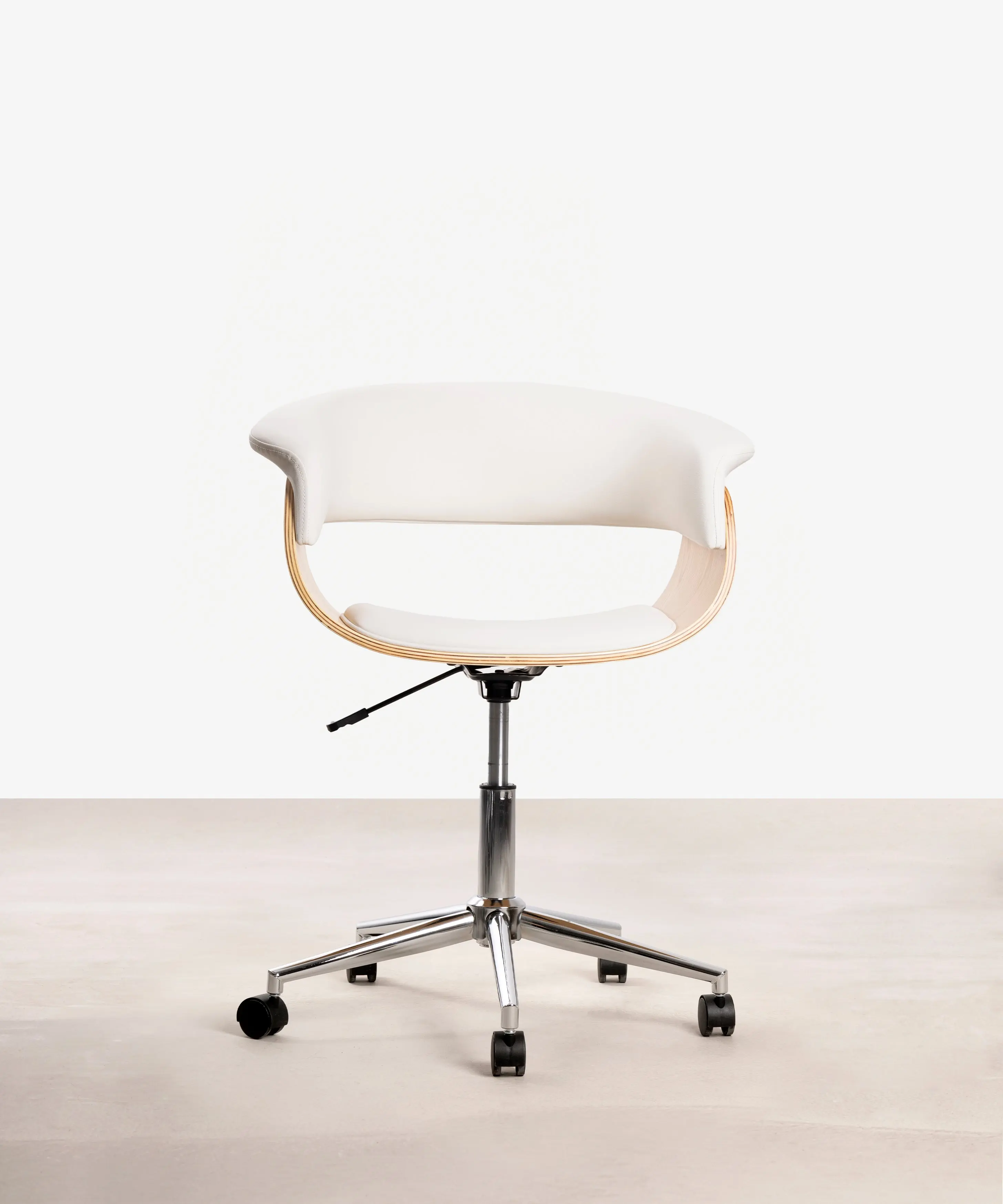 Silla de Escritorio de Polipiel y Madera Beckett - Image 8