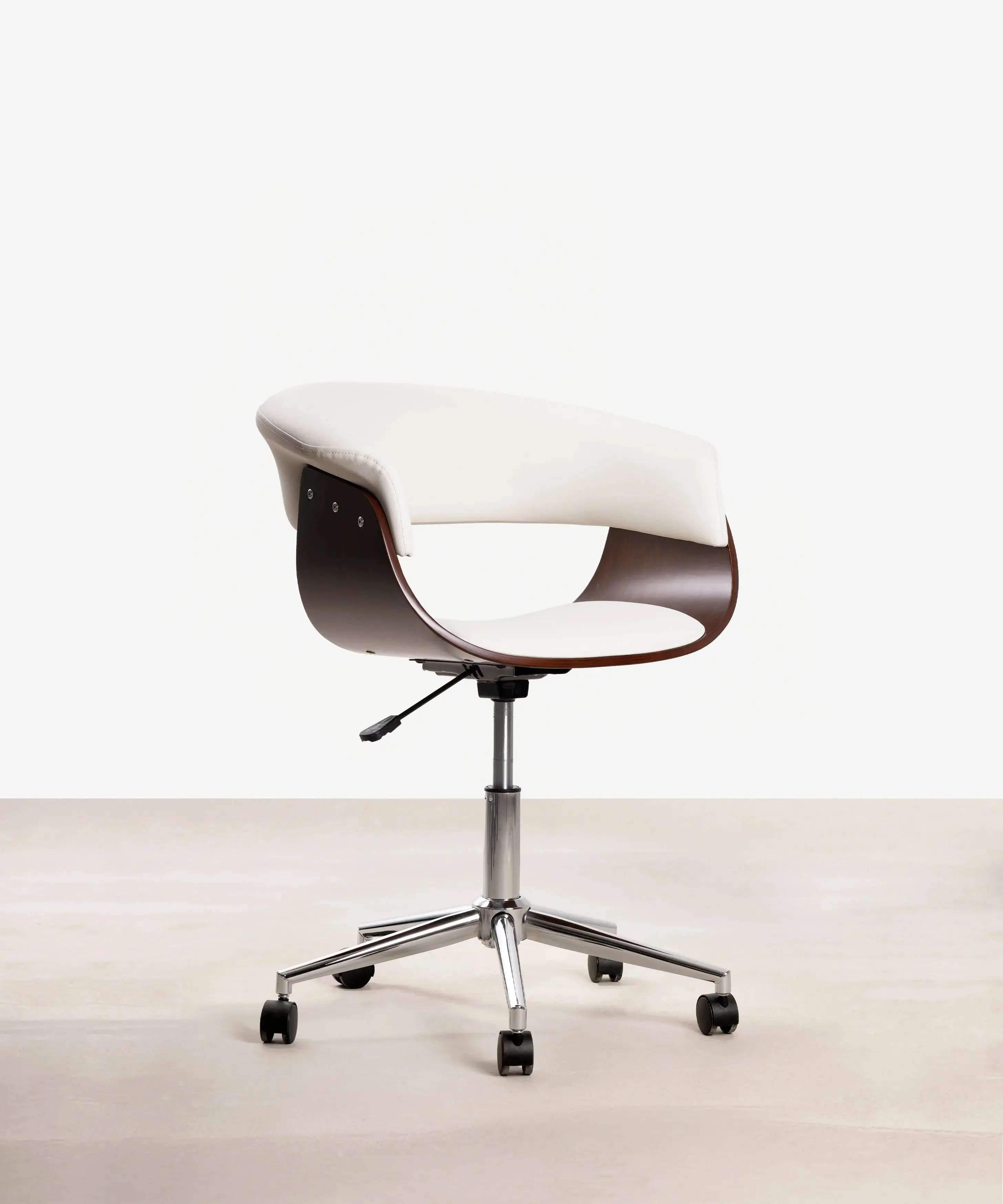 Silla de Escritorio de Polipiel y Madera Beckett - Image 9