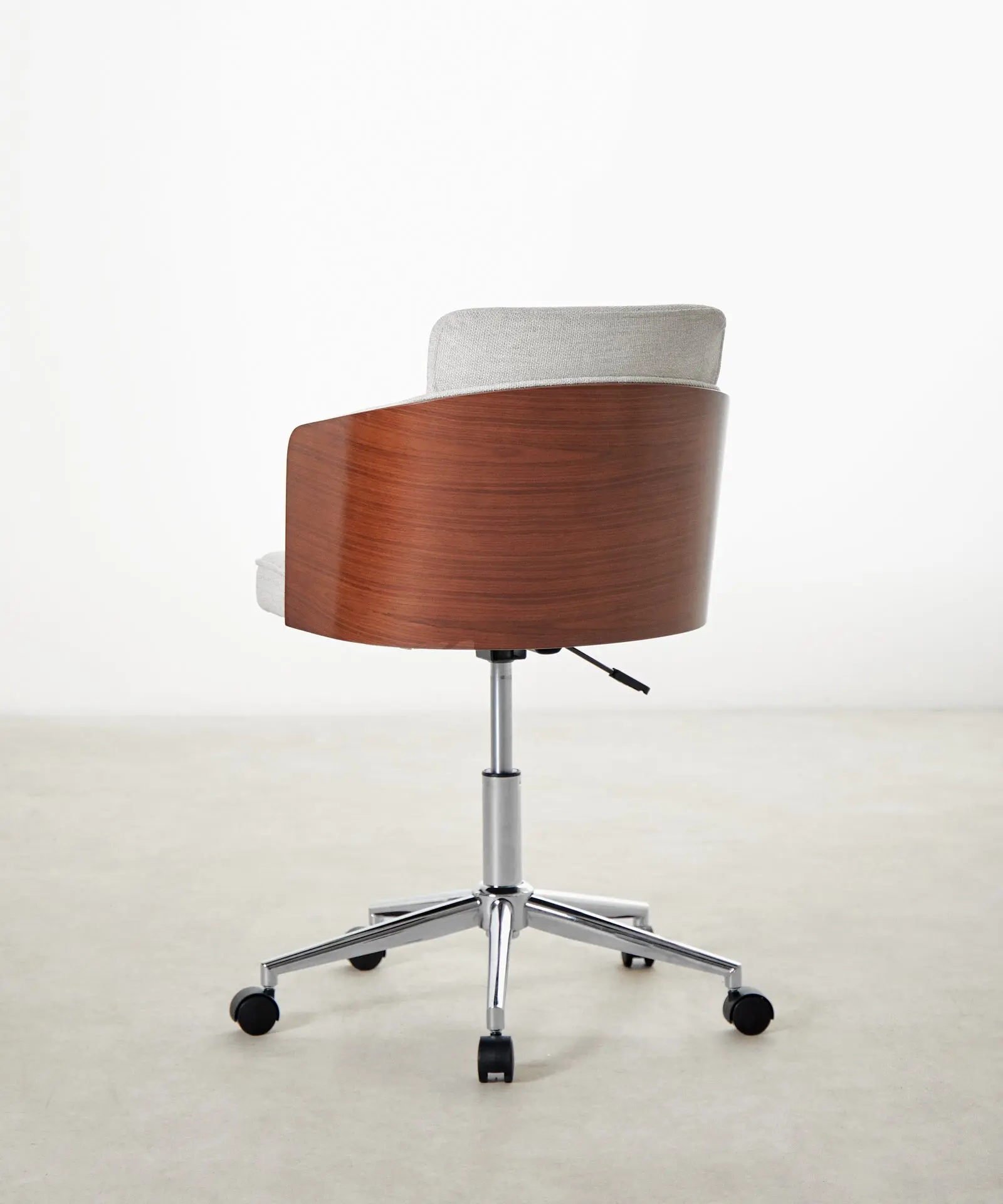 Silla de Escritorio de Madera y Tapizada Ajustable Maddie - Image 13