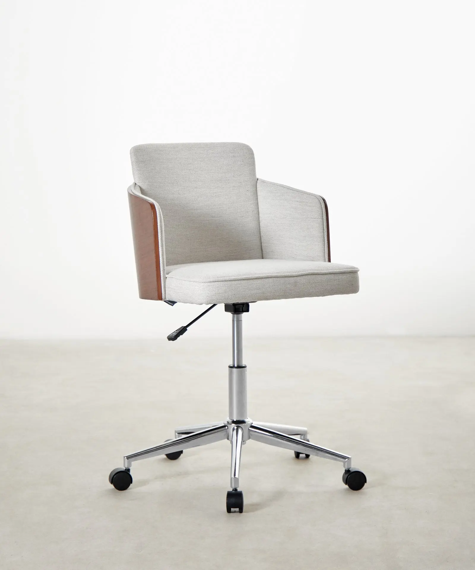 Silla de Escritorio de Madera y Tapizada Ajustable Maddie - Image 8