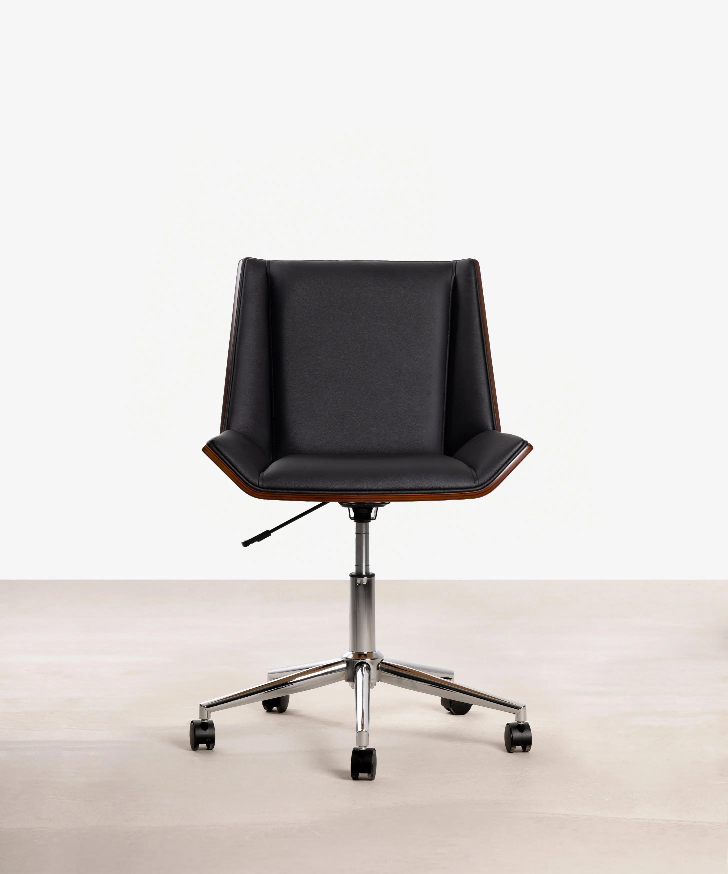 Silla de Escritorio de Polipiel y Madera Lyssa - Image 3