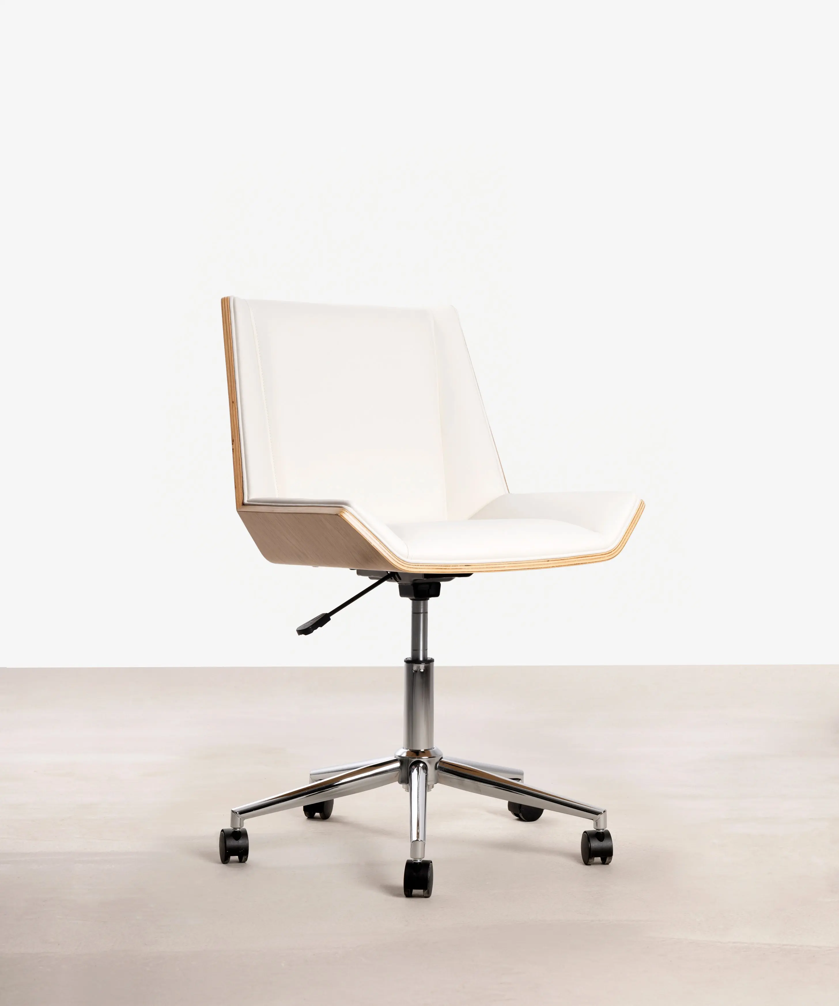 Silla de Escritorio de Polipiel y Madera Lyssa - Image 8