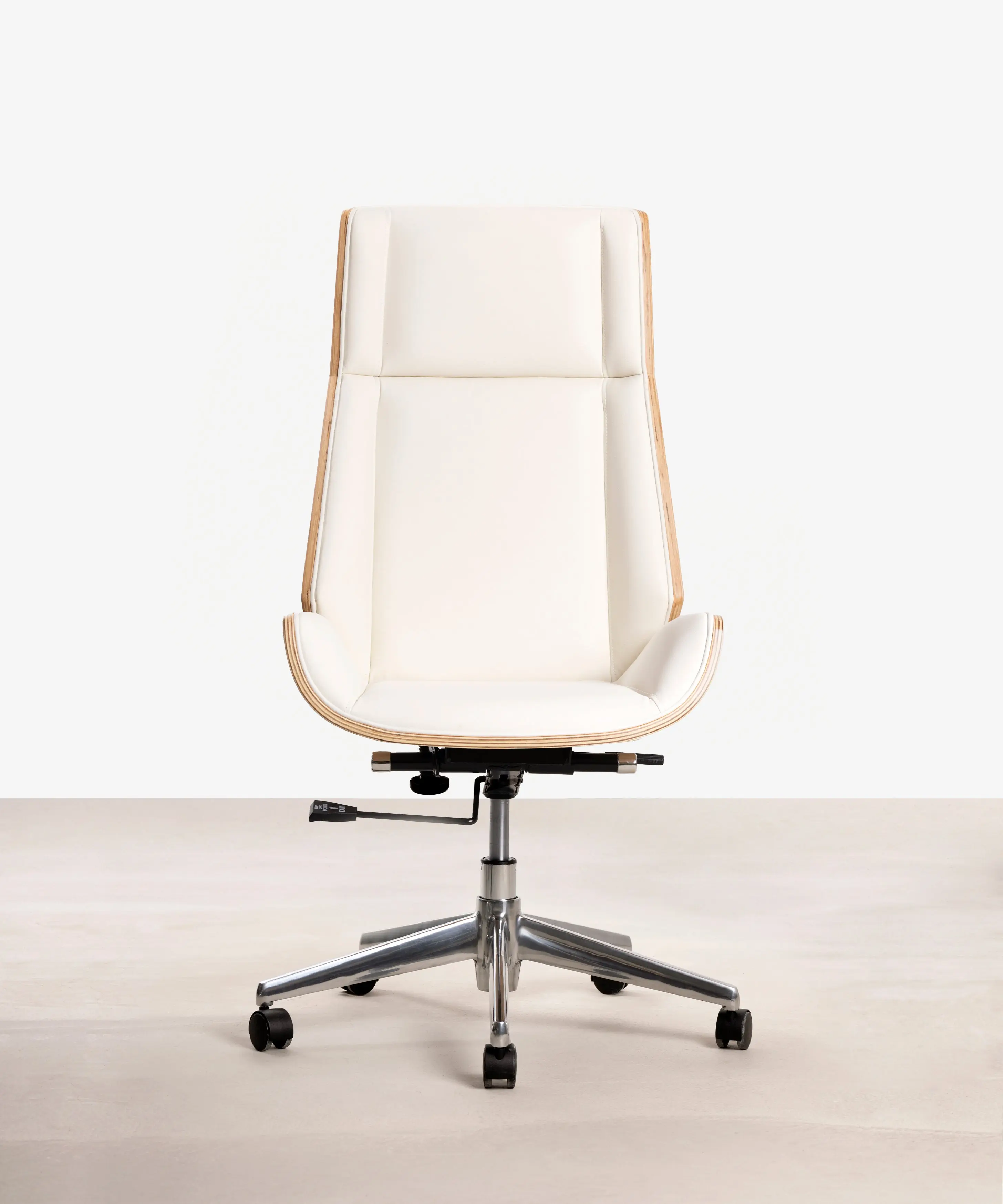 Silla de Escritorio de Polipiel y Madera Lyssa High - Image 10
