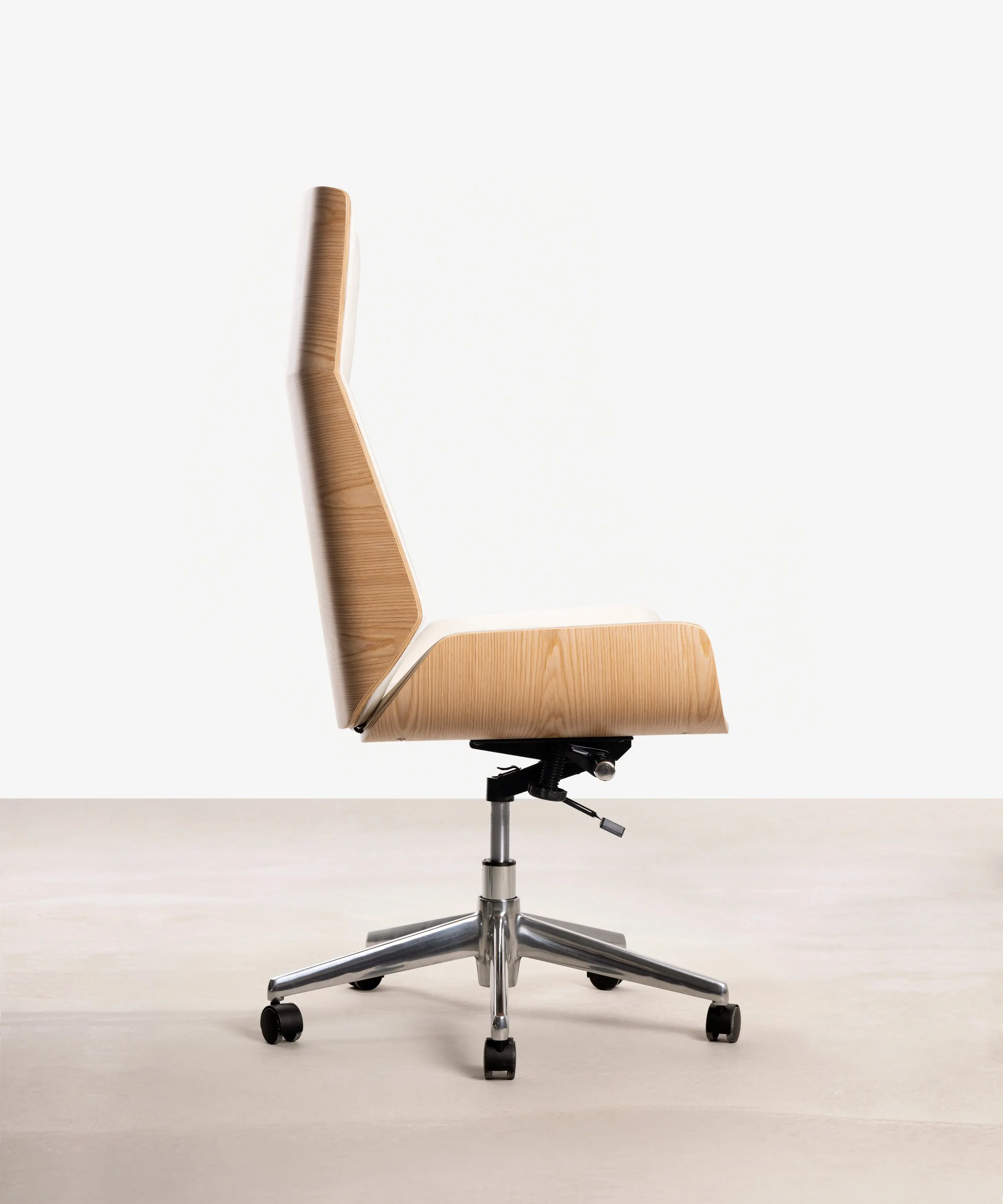 Silla de Escritorio de Polipiel y Madera Lyssa High - Image 11