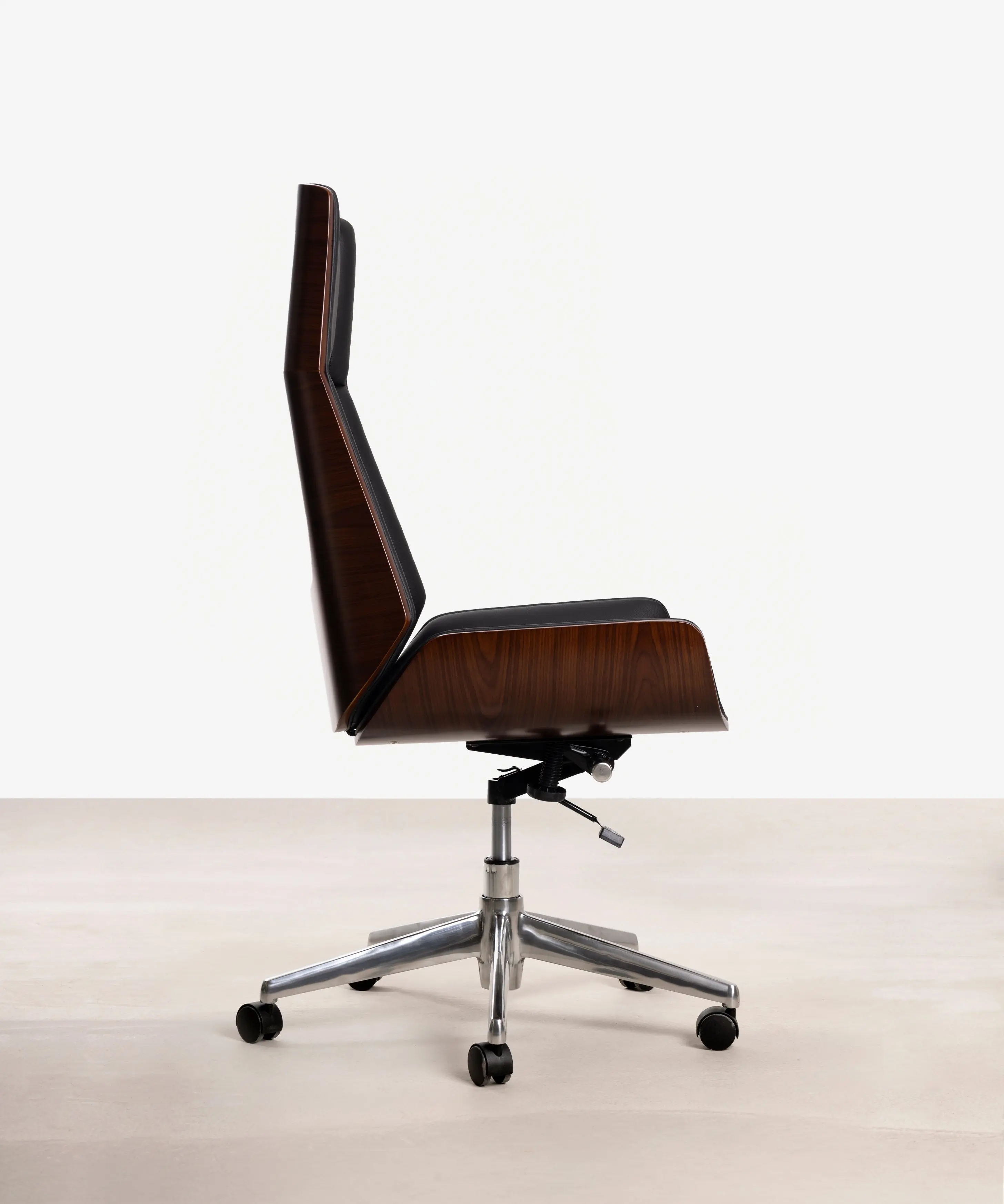 Silla de Escritorio de Polipiel y Madera Lyssa High - Image 4