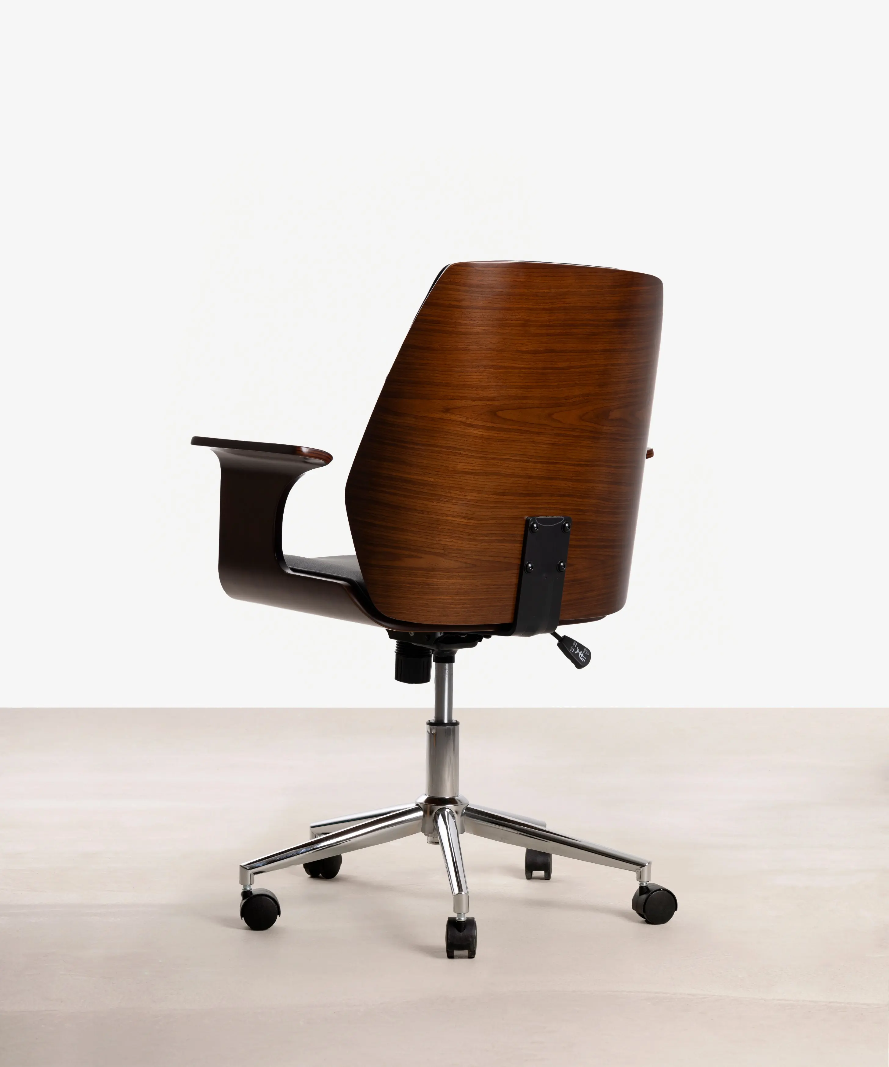 Silla de Escritorio de Polipiel y Madera Malibu - Image 12