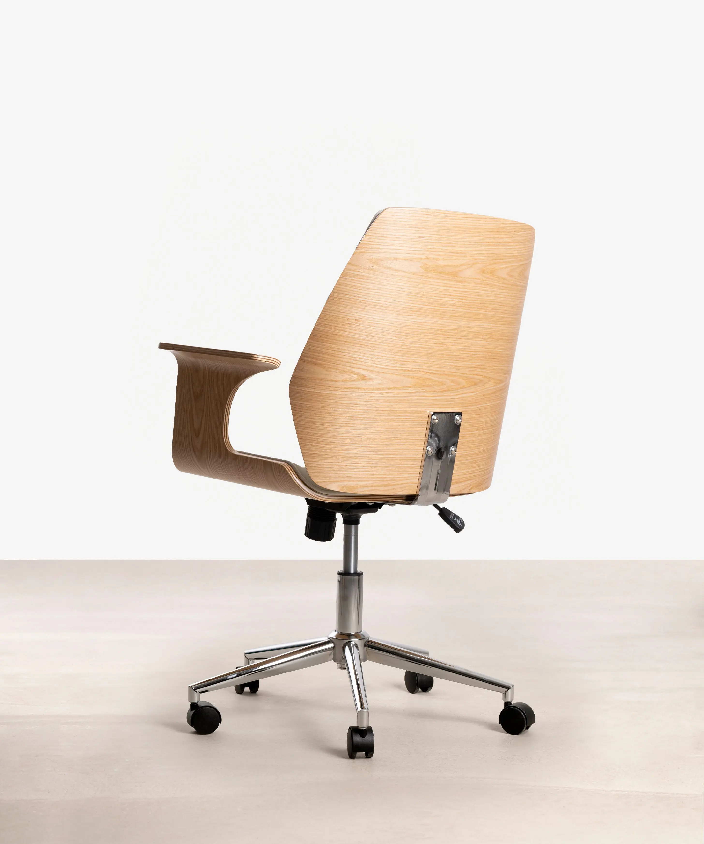 Silla de Escritorio de Polipiel y Madera Malibu - Image 5