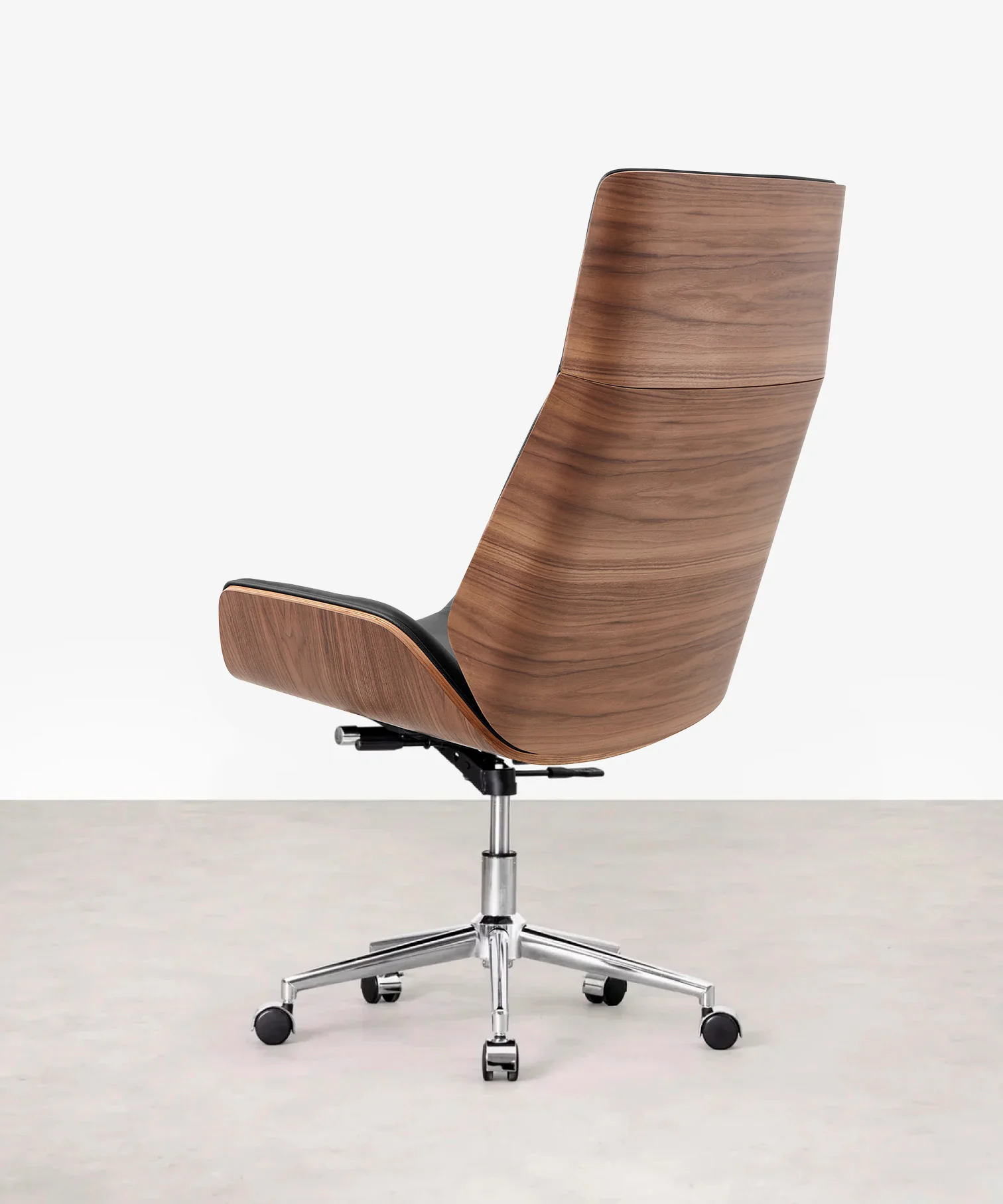 Silla de Escritorio de Piel y Madera Marvin - Image 12
