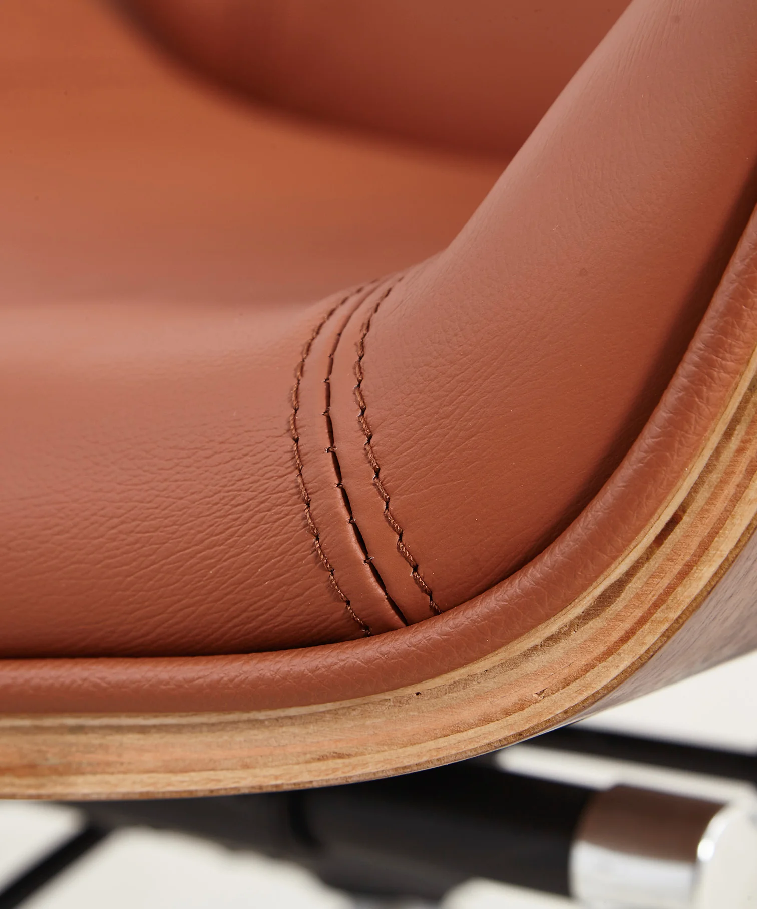 Silla de Escritorio de Piel y Madera Marvin - Image 2