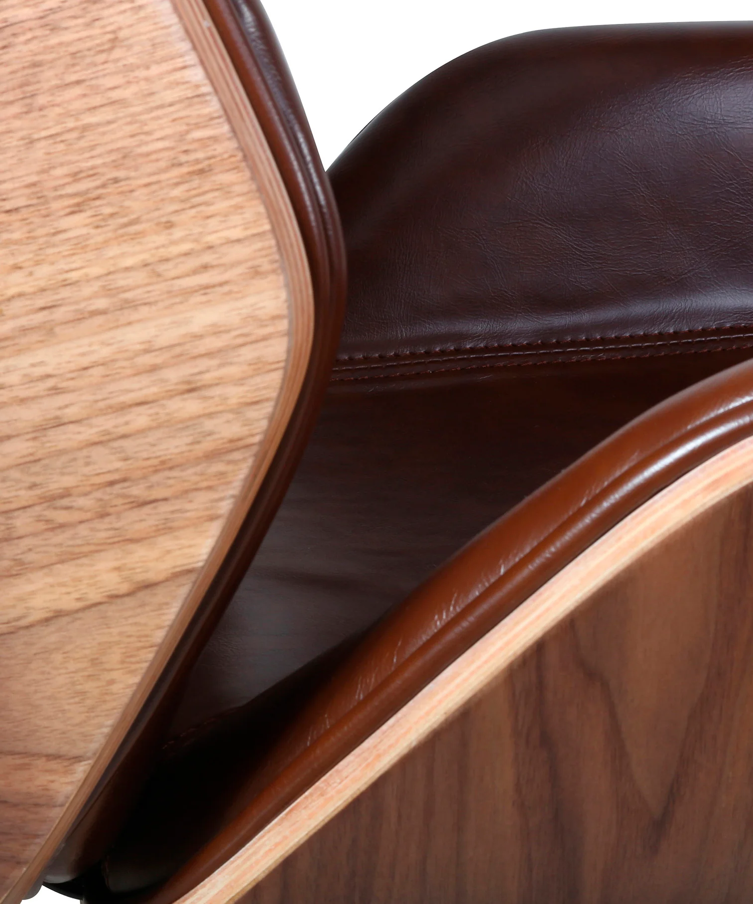 Silla de Escritorio de Piel y Madera Marvin - Image 20