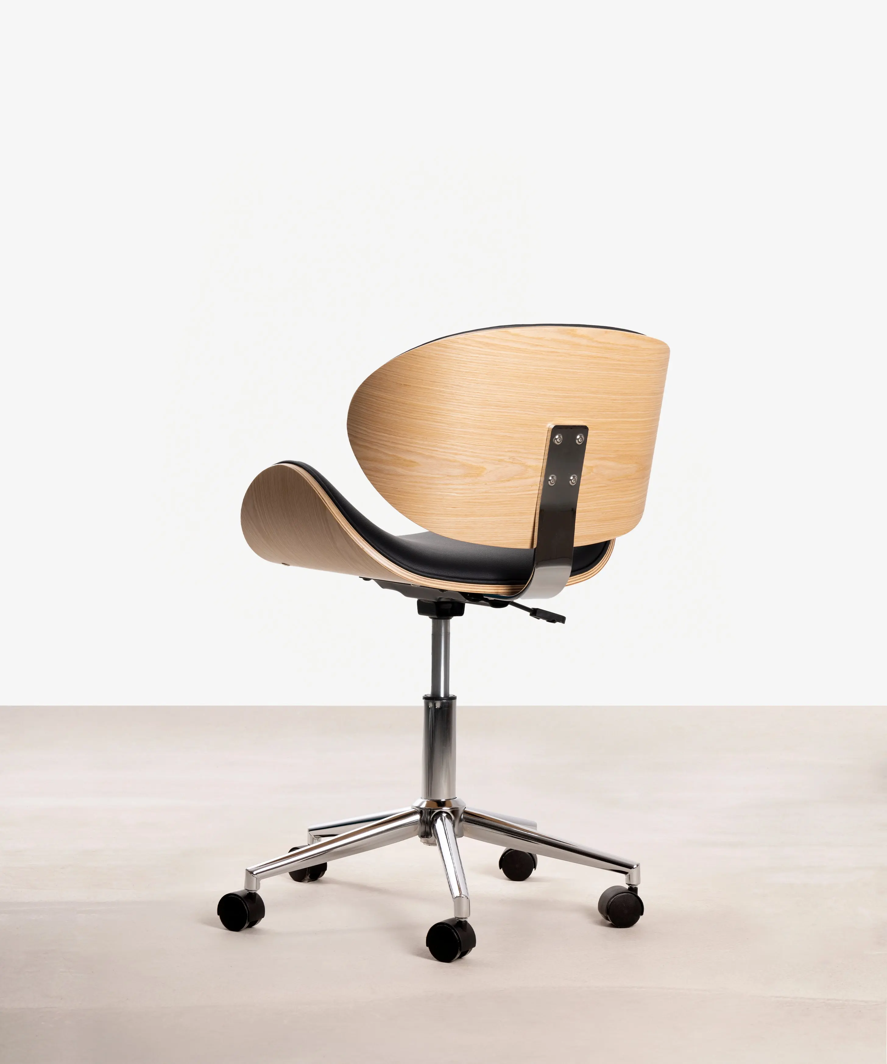 Silla de Escritorio de Polipiel y Madera Shelley - Image 28
