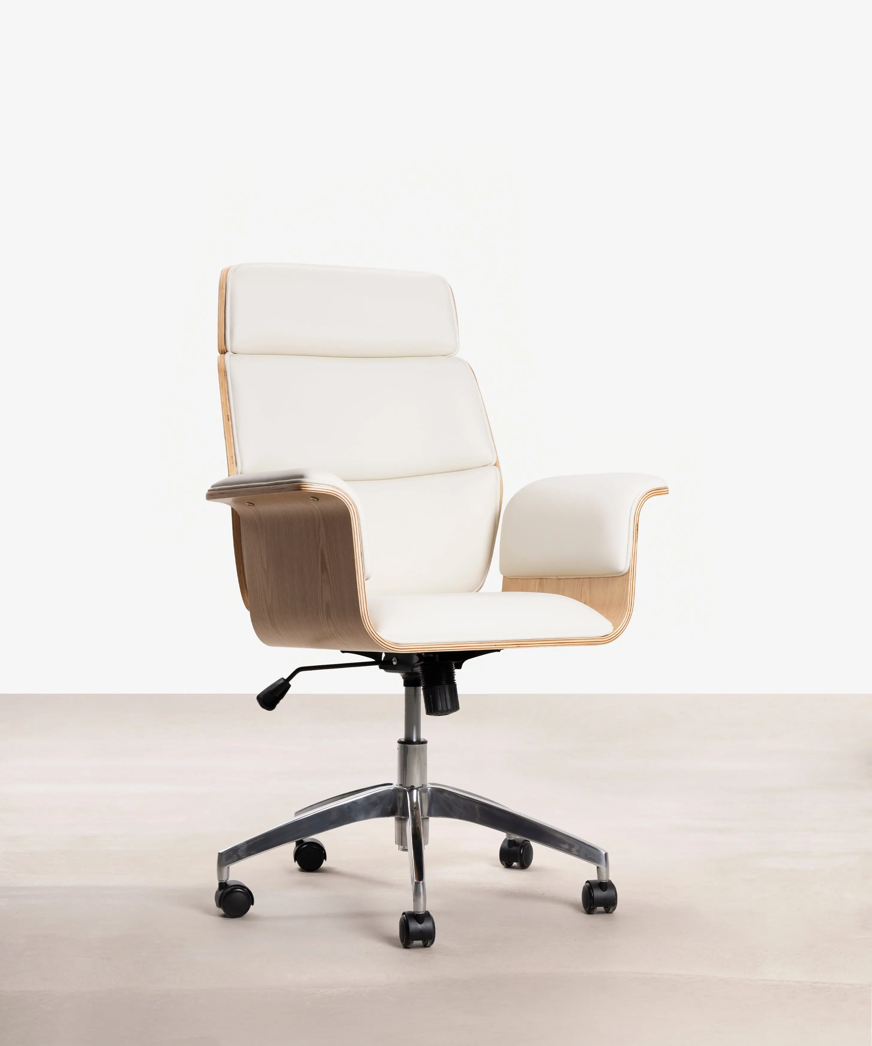 Silla de Escritorio de Polipiel y Madera Shiro - Image 15