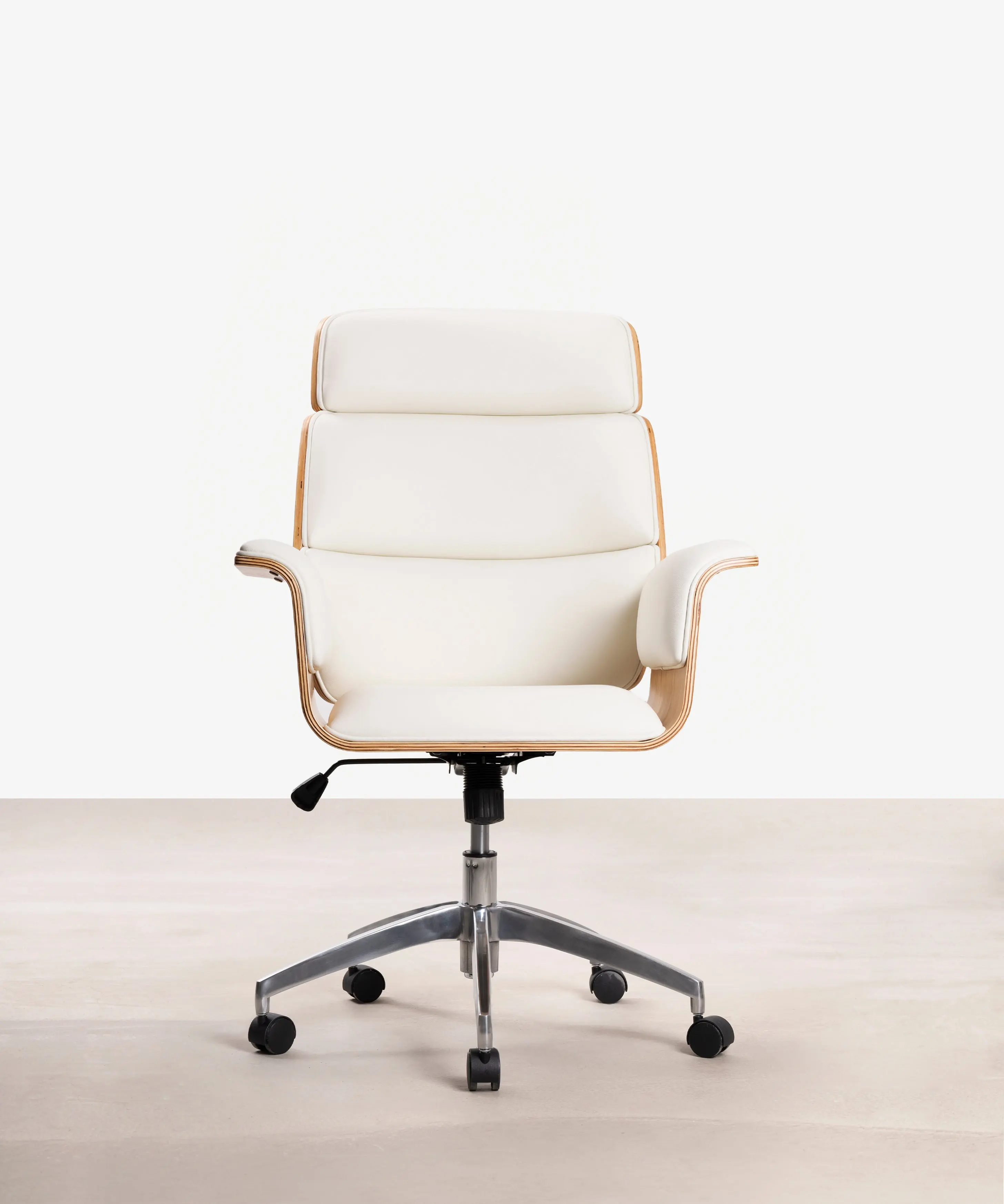Silla de Escritorio de Polipiel y Madera Shiro - Image 17