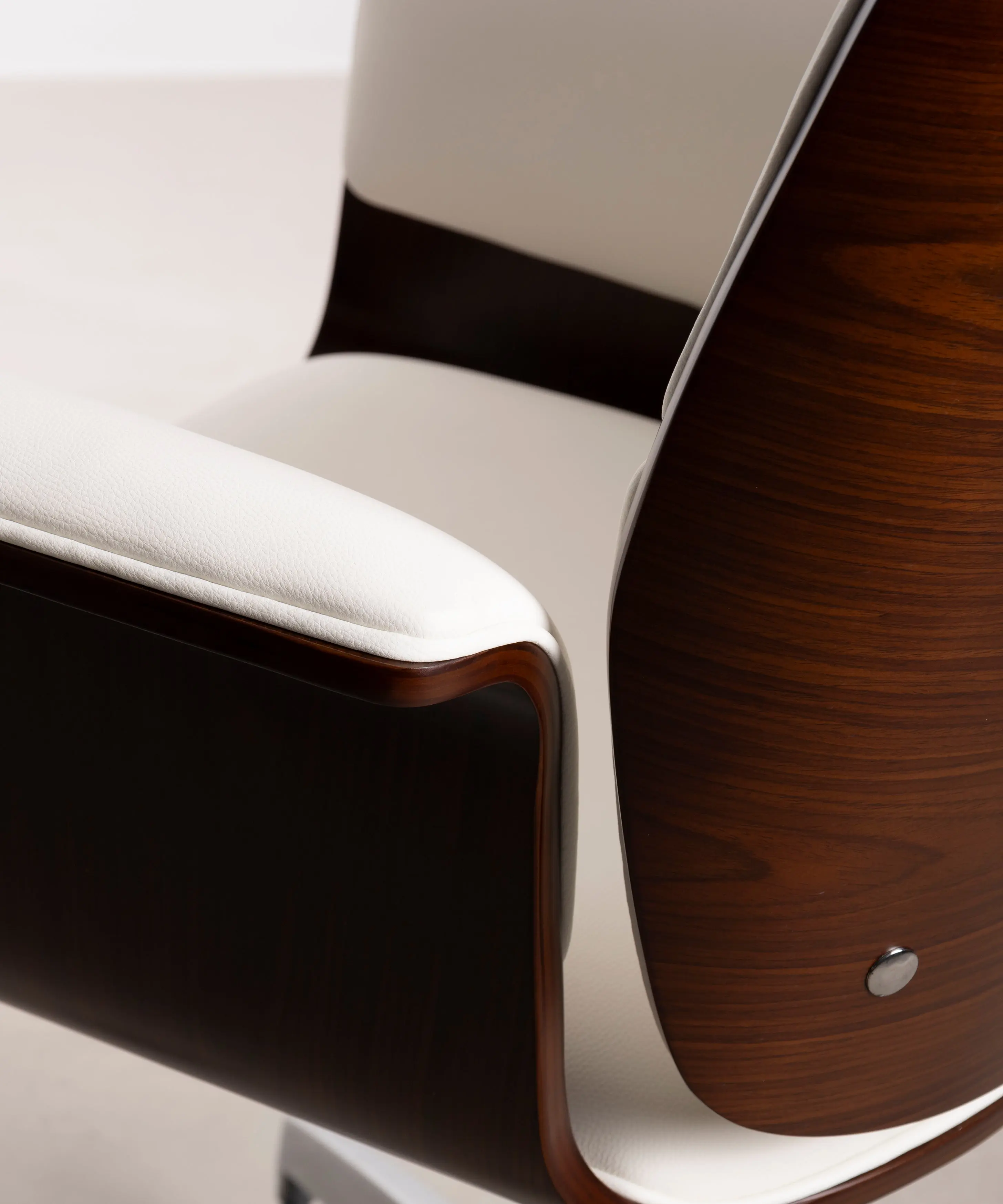 Silla de Escritorio de Polipiel y Madera Shiro - Image 2
