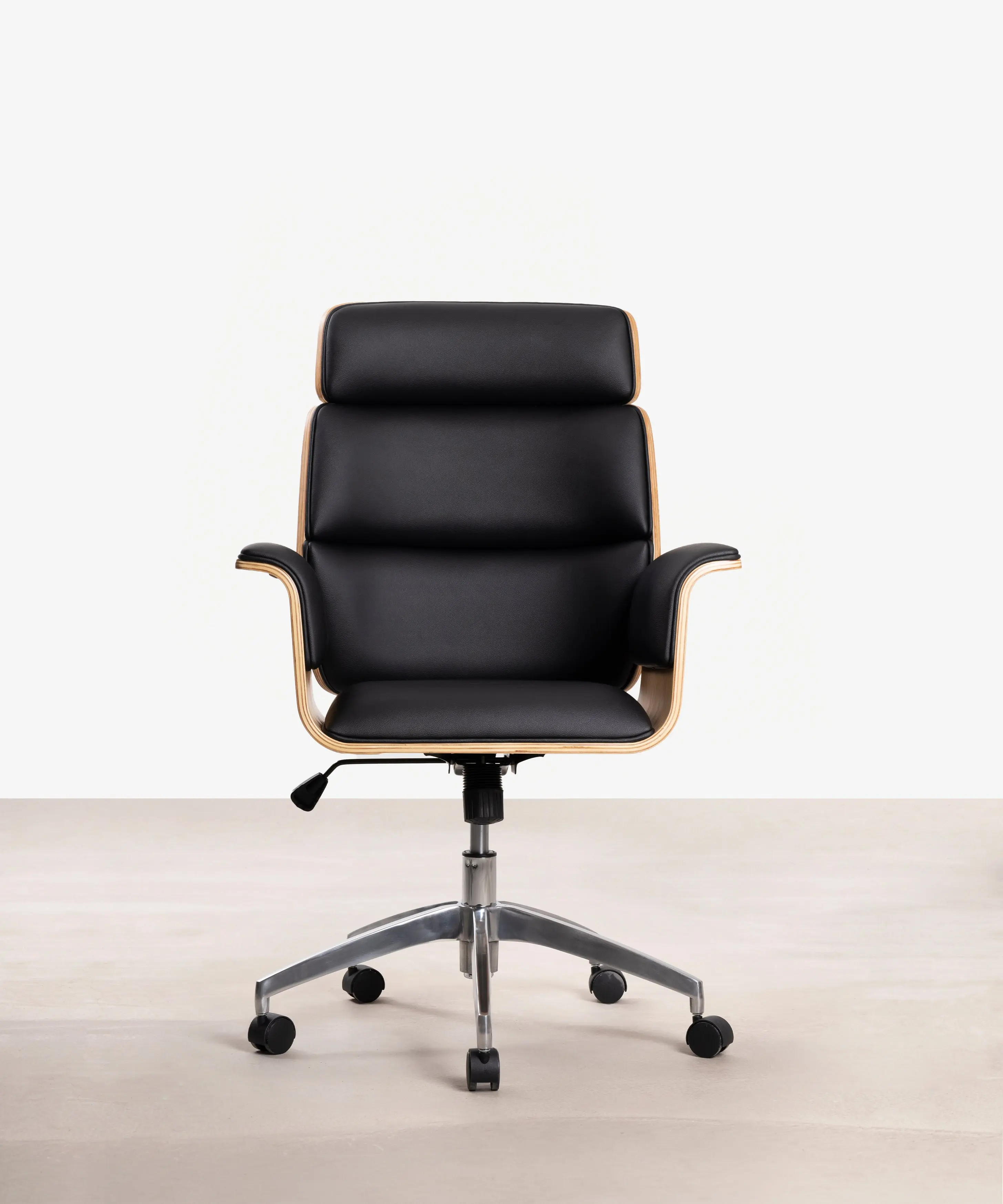 Silla de Escritorio de Polipiel y Madera Shiro - Image 24