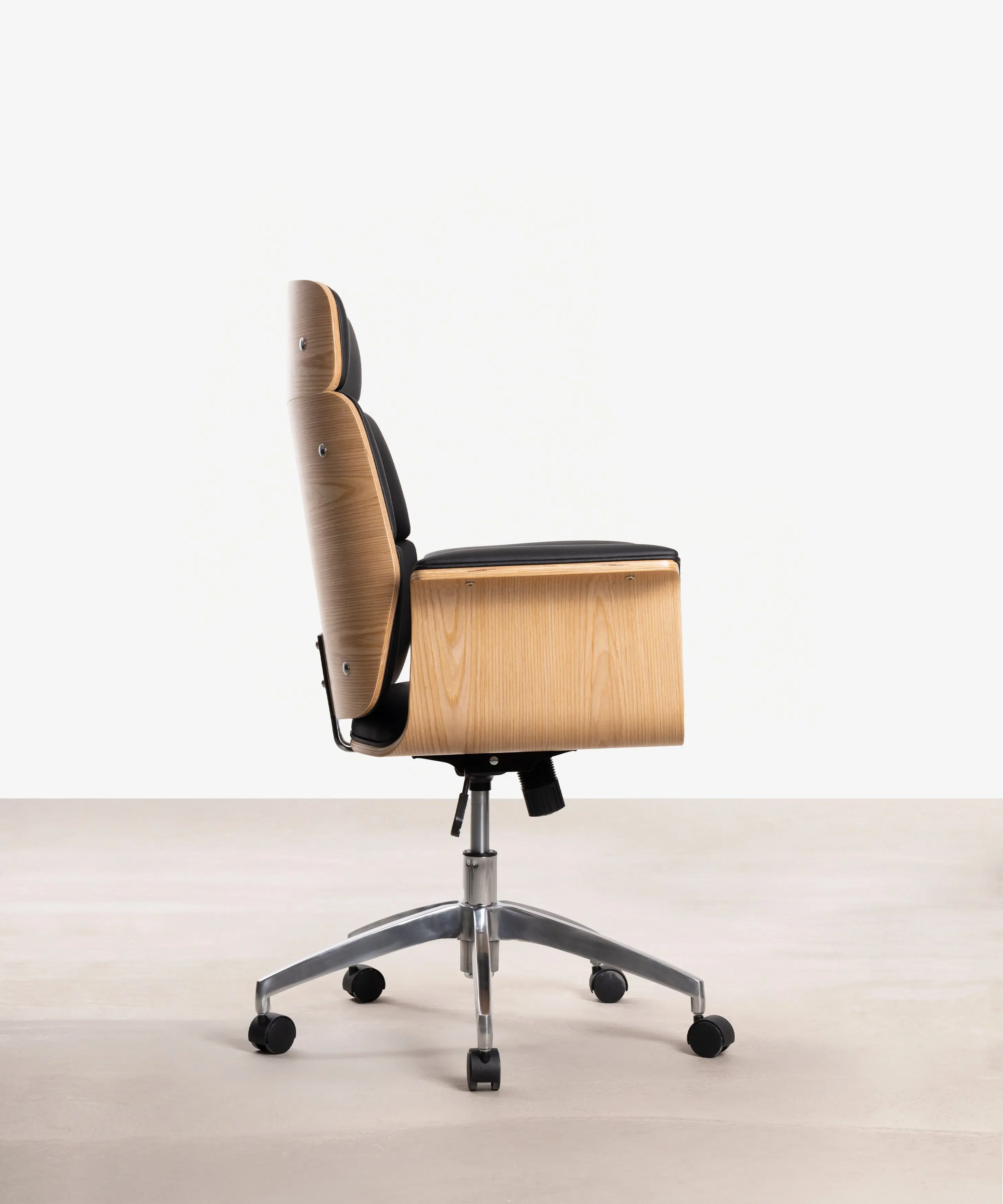 Silla de Escritorio de Polipiel y Madera Shiro - Image 25