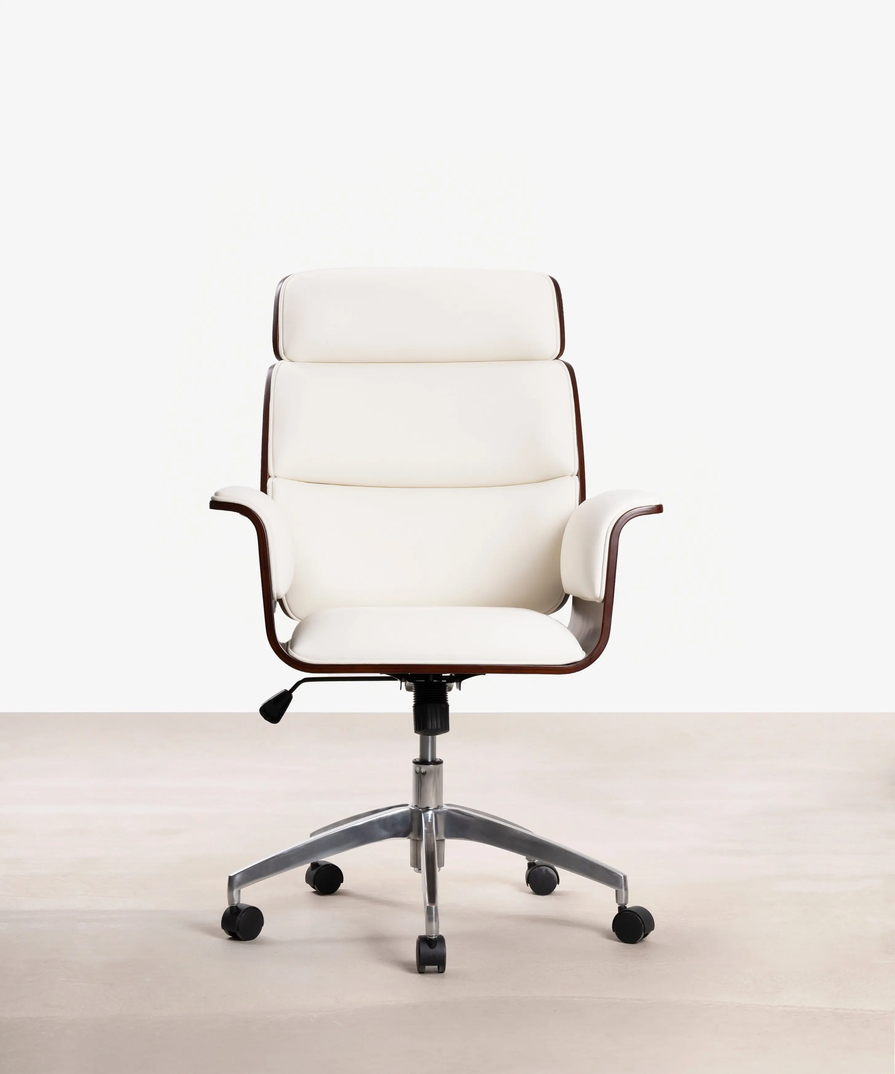 Silla de Escritorio de Polipiel y Madera Shiro - Image 3