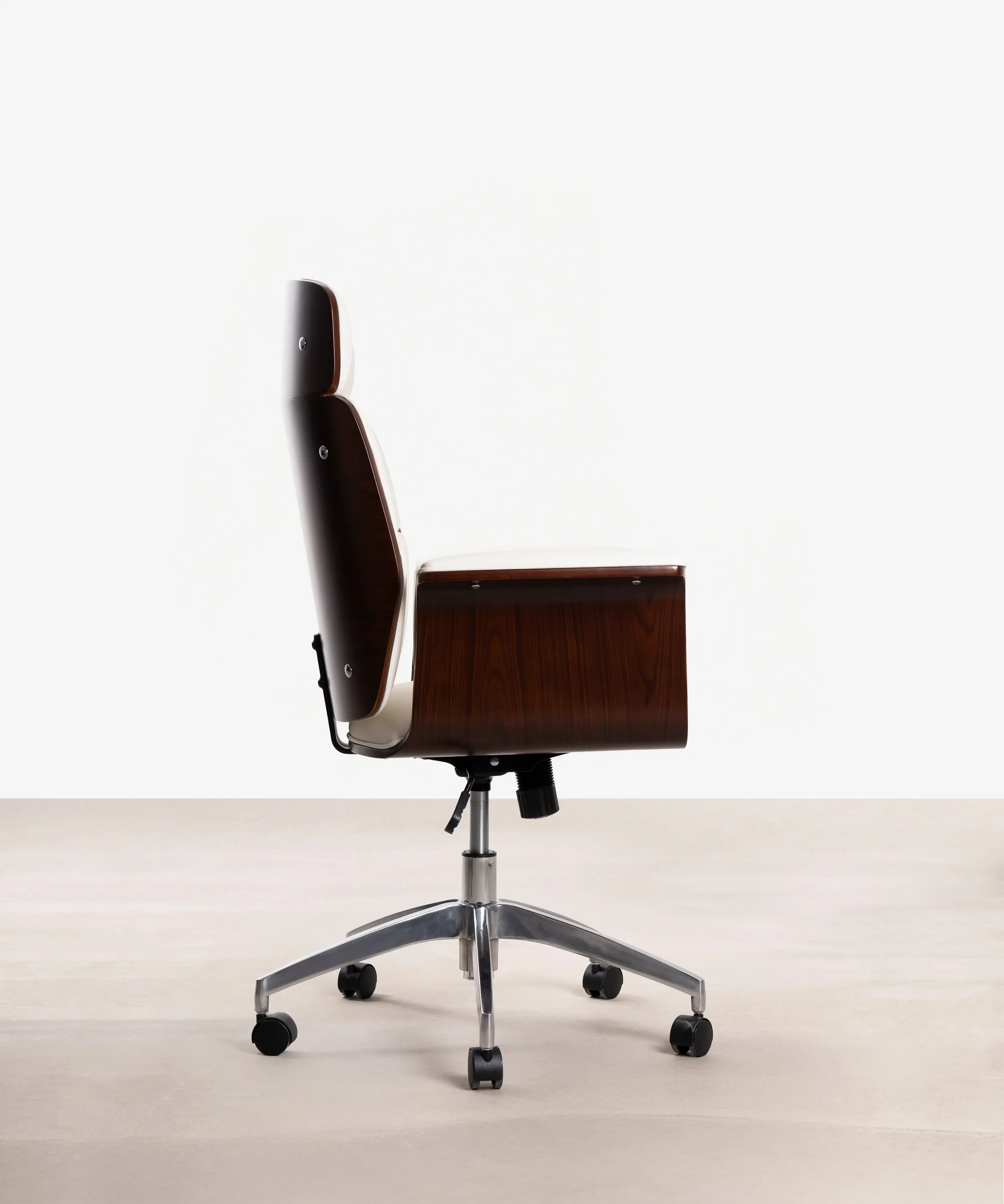 Silla de Escritorio de Polipiel y Madera Shiro - Image 4