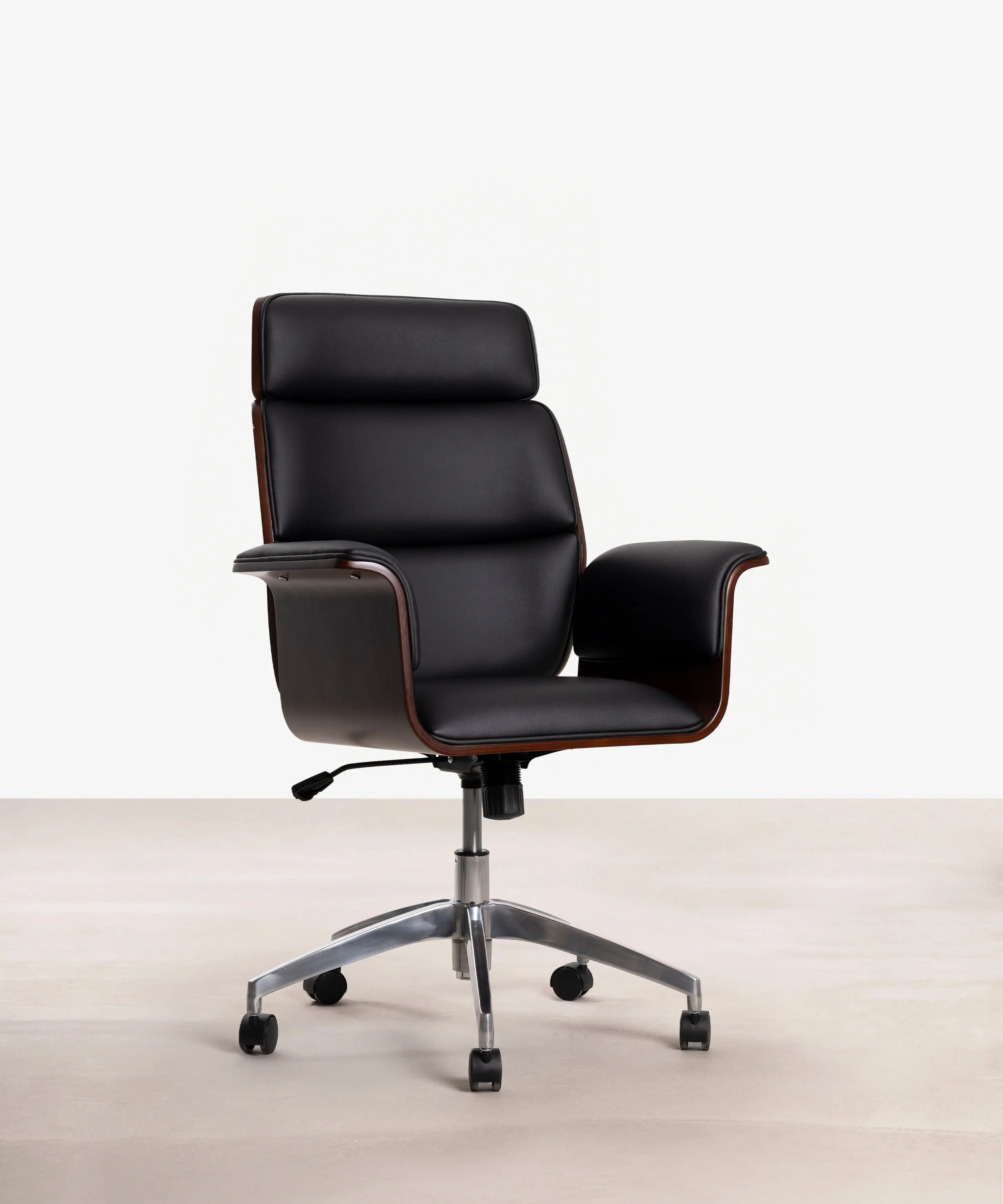 Silla de Escritorio de Polipiel y Madera Shiro - Image 8
