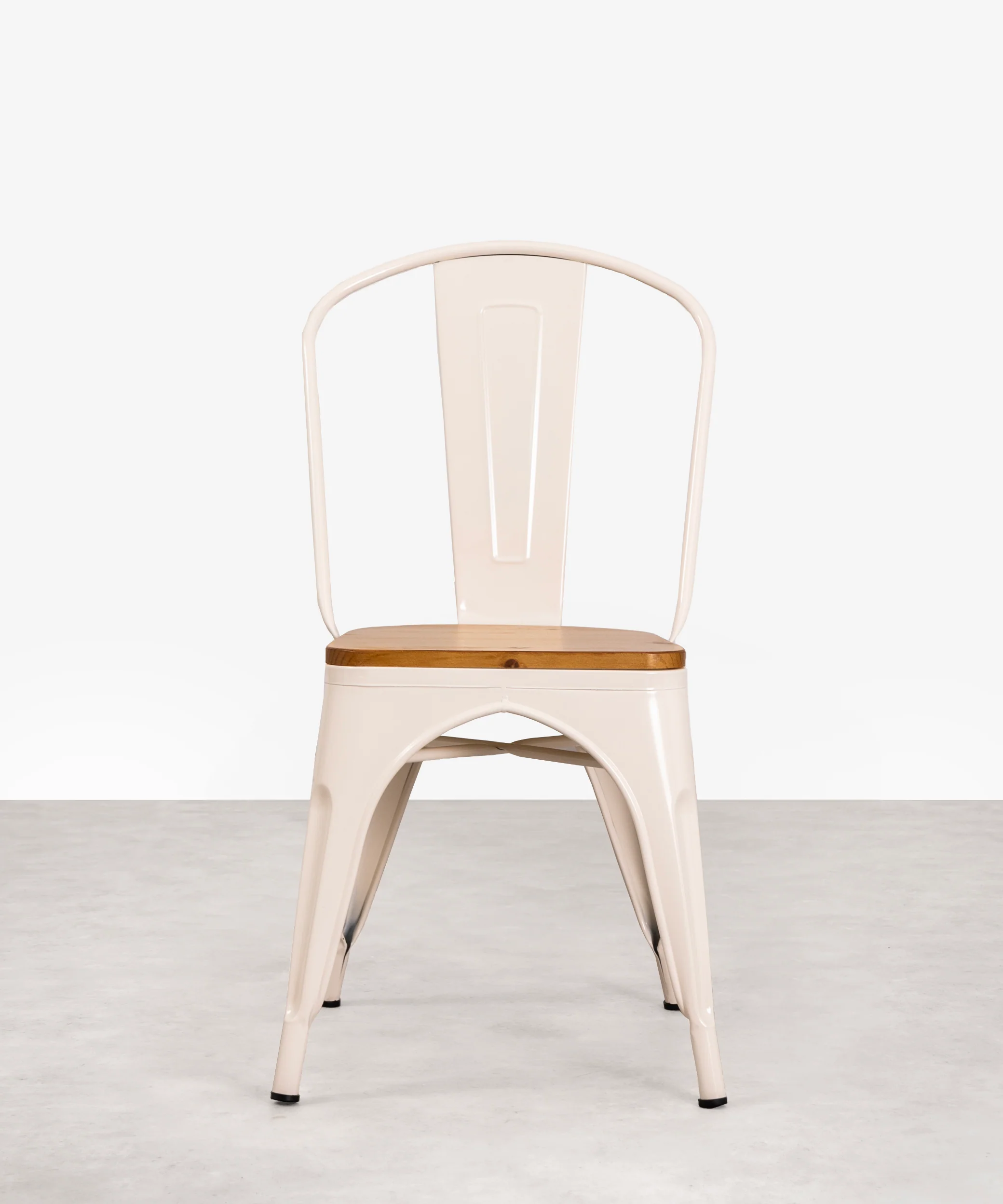 Silla de Comedor de Metal y Madera Tolik Wood - Image 3