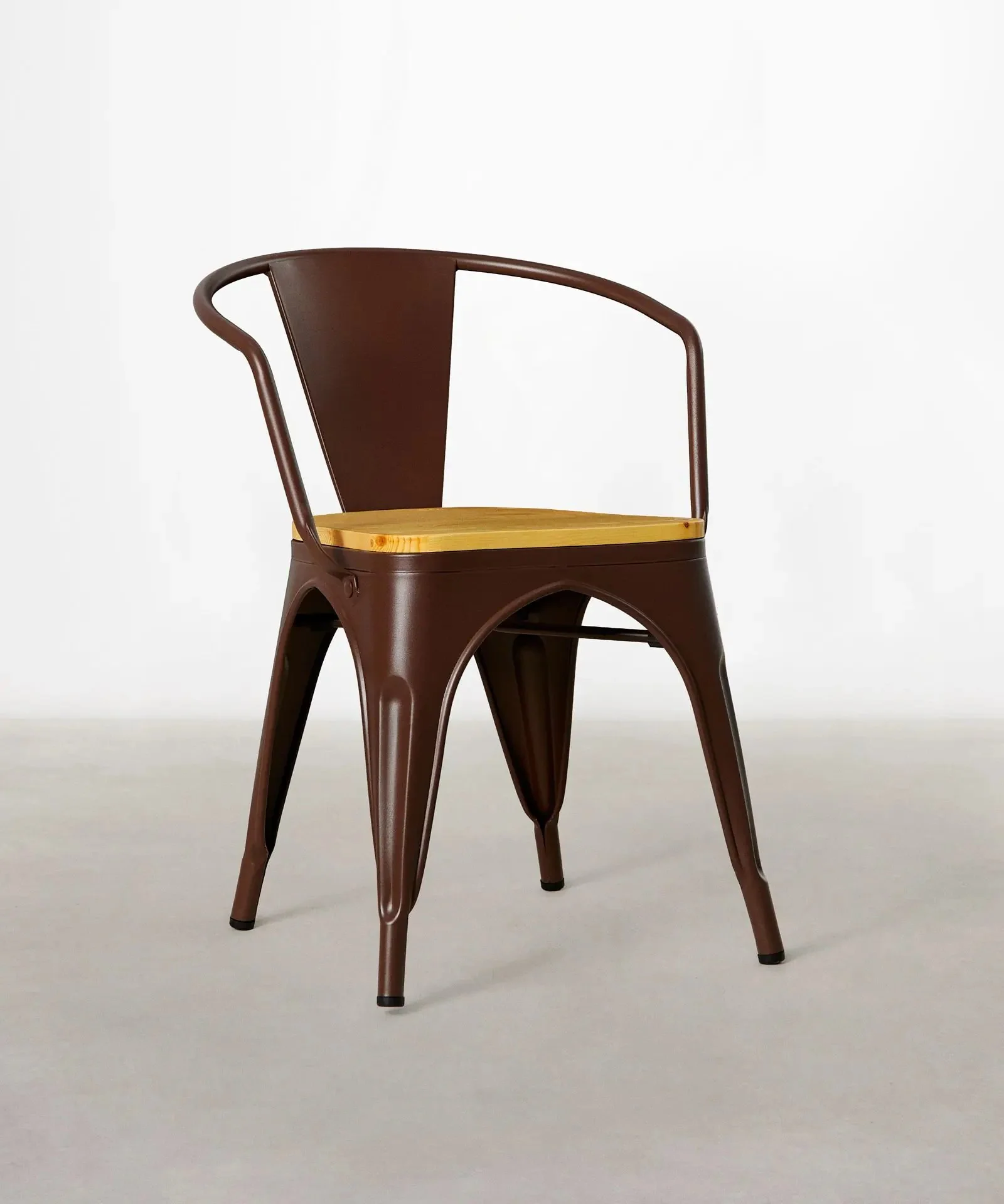 Silla de Comedor de Metal y Madera Tolik Wood - Image 17