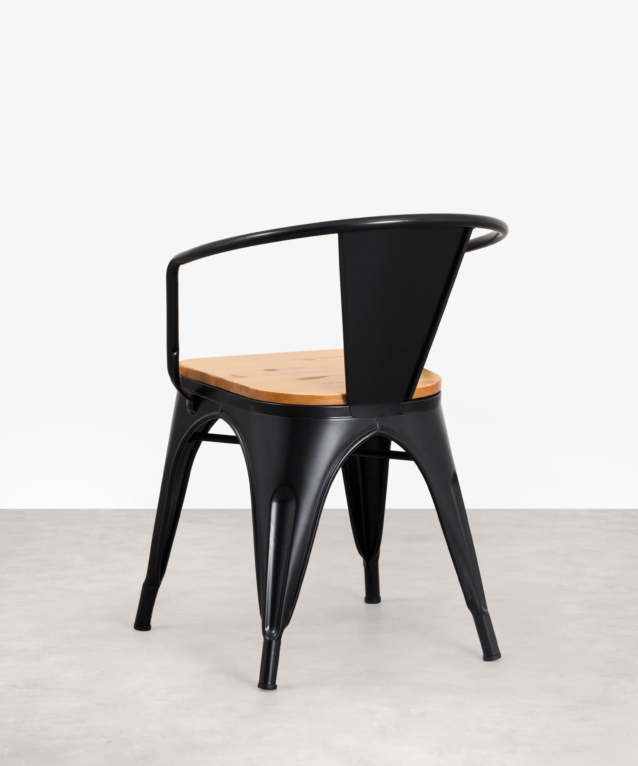 Silla de Comedor de Metal y Madera Tolik Wood - Image 6