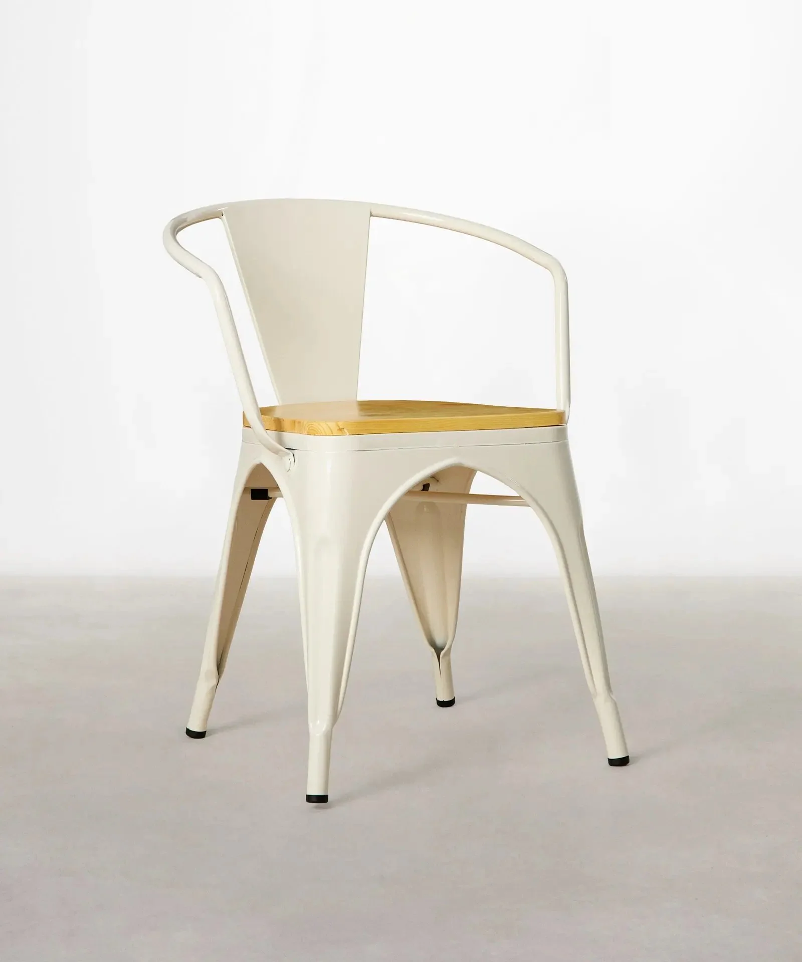 Silla de Comedor de Metal y Madera Tolik Wood - Image 9