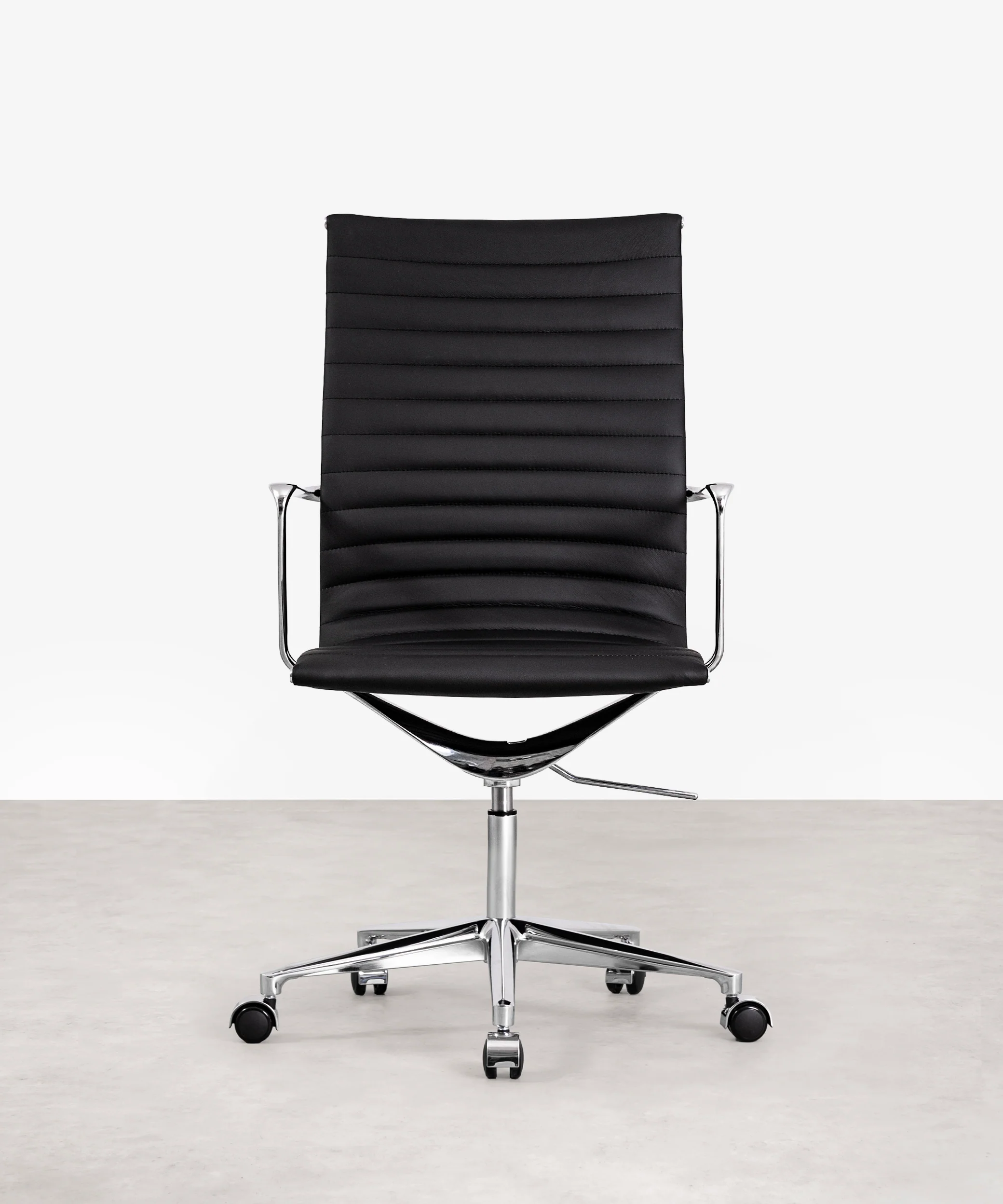 Silla de Oficina en Piel High Base Baltimore - Image 3