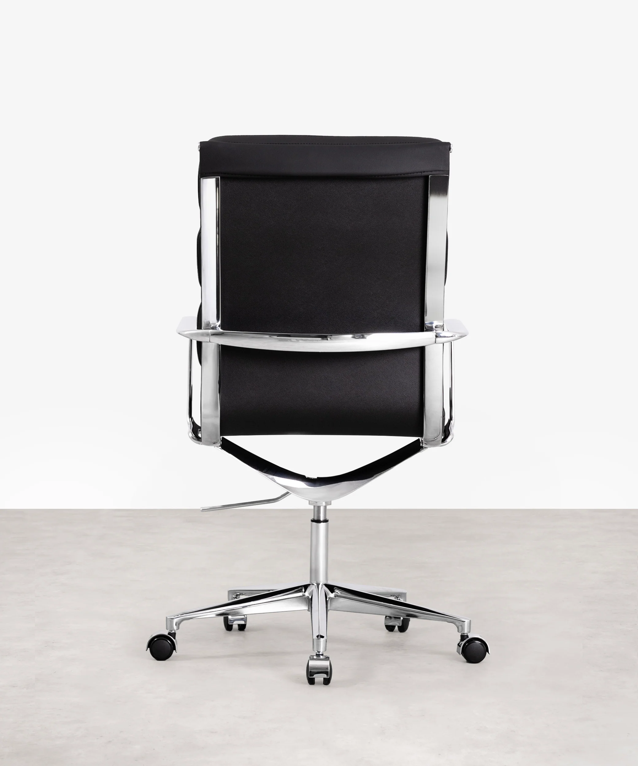 Silla de Oficina en Piel High Base Boston - Image 6