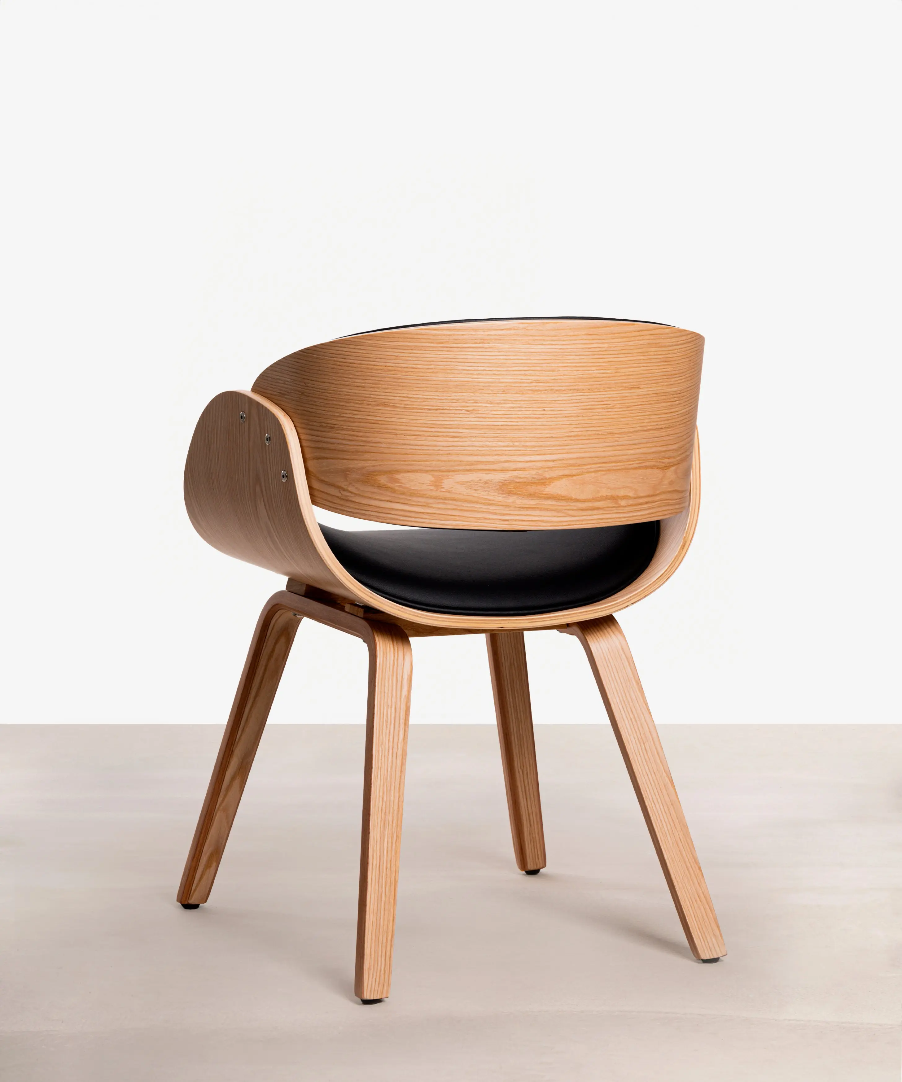Silla de Comedor en Madera y Polipiel Debbie - Image 13
