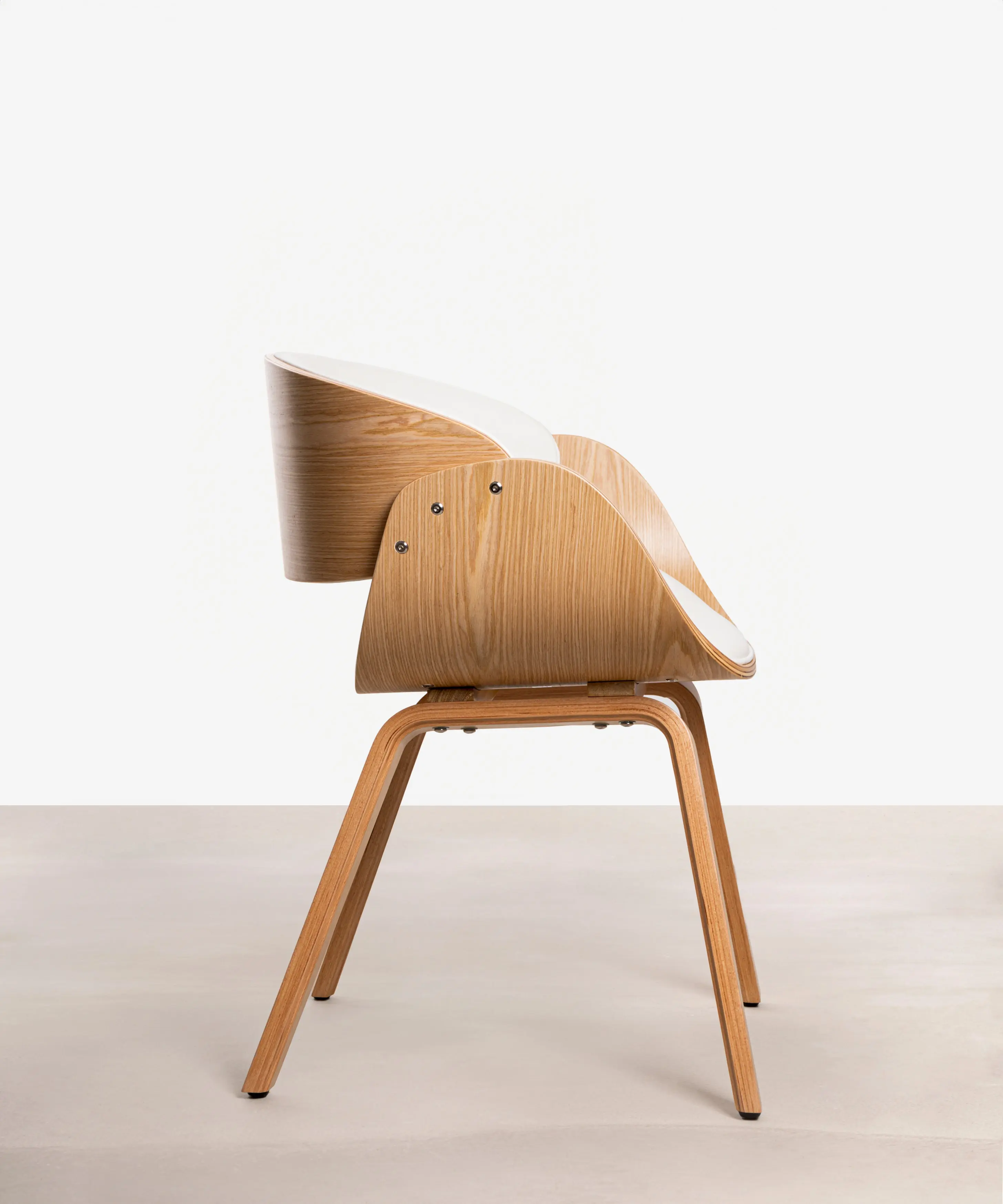 Silla de Comedor en Madera y Polipiel Debbie - Image 4