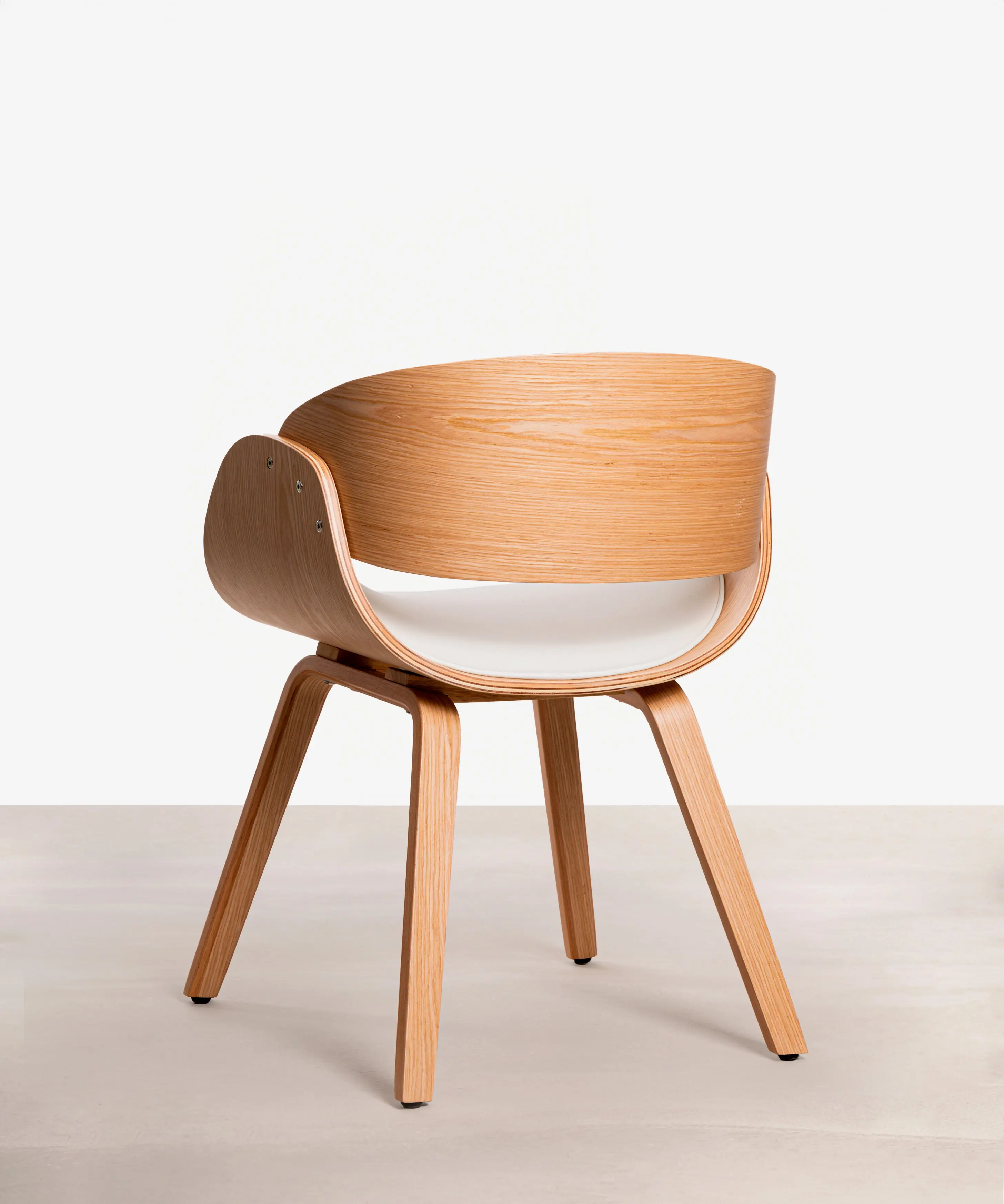 Silla de Comedor en Madera y Polipiel Debbie - Image 7