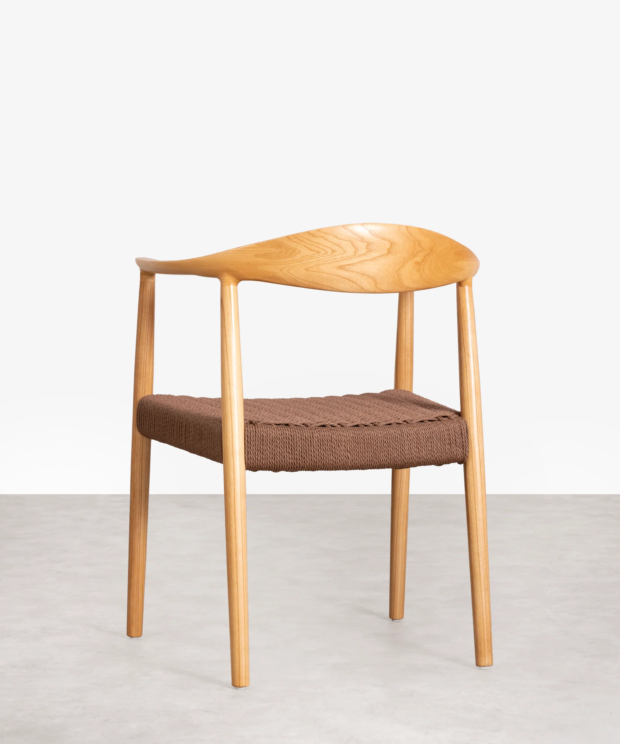 Silla de Comedor en Madera y Cuerda Trenzada Dorotea - Image 12