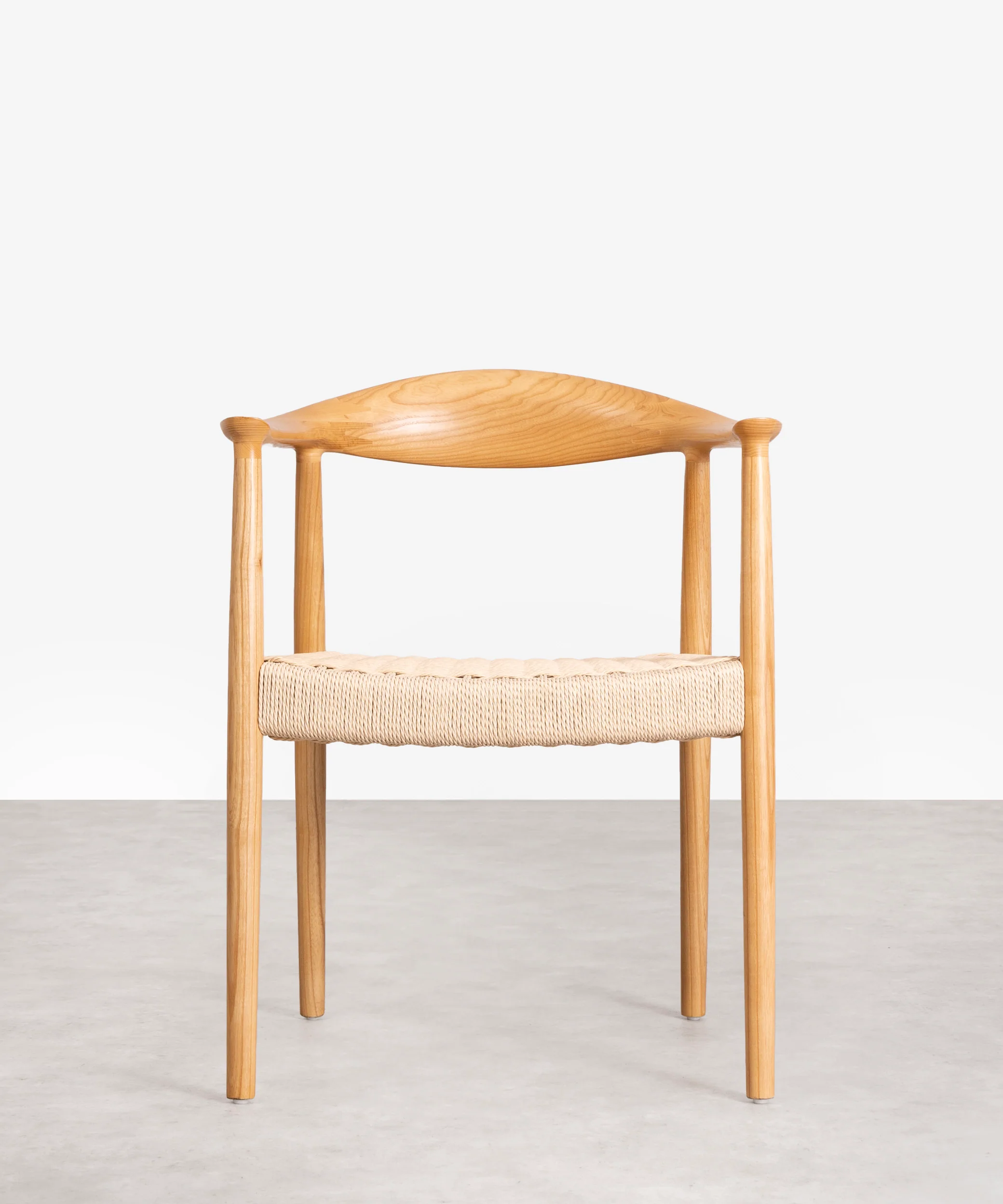 Silla de Comedor en Madera y Cuerda Trenzada Dorotea - Image 3