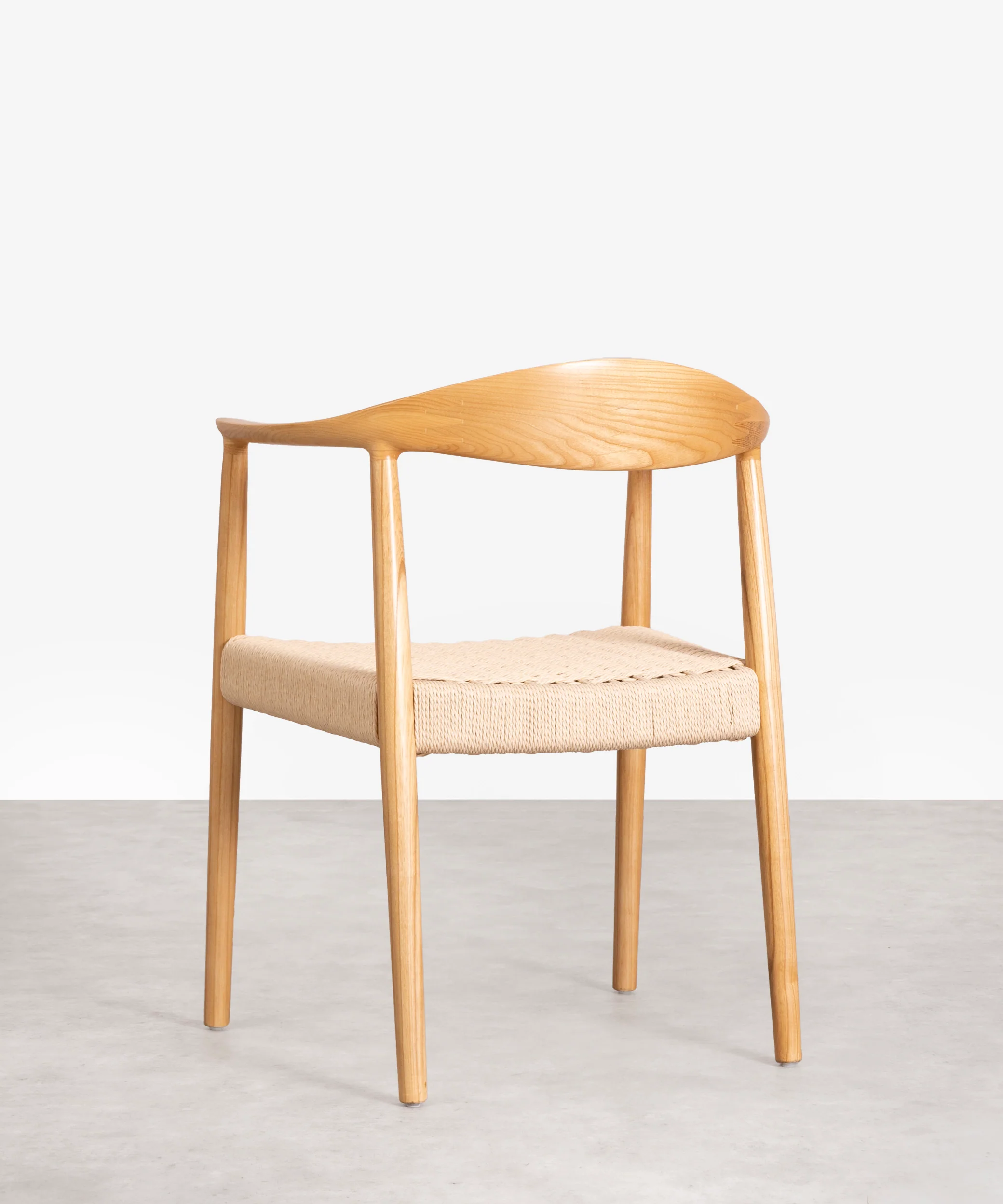Silla de Comedor en Madera y Cuerda Trenzada Dorotea - Image 5