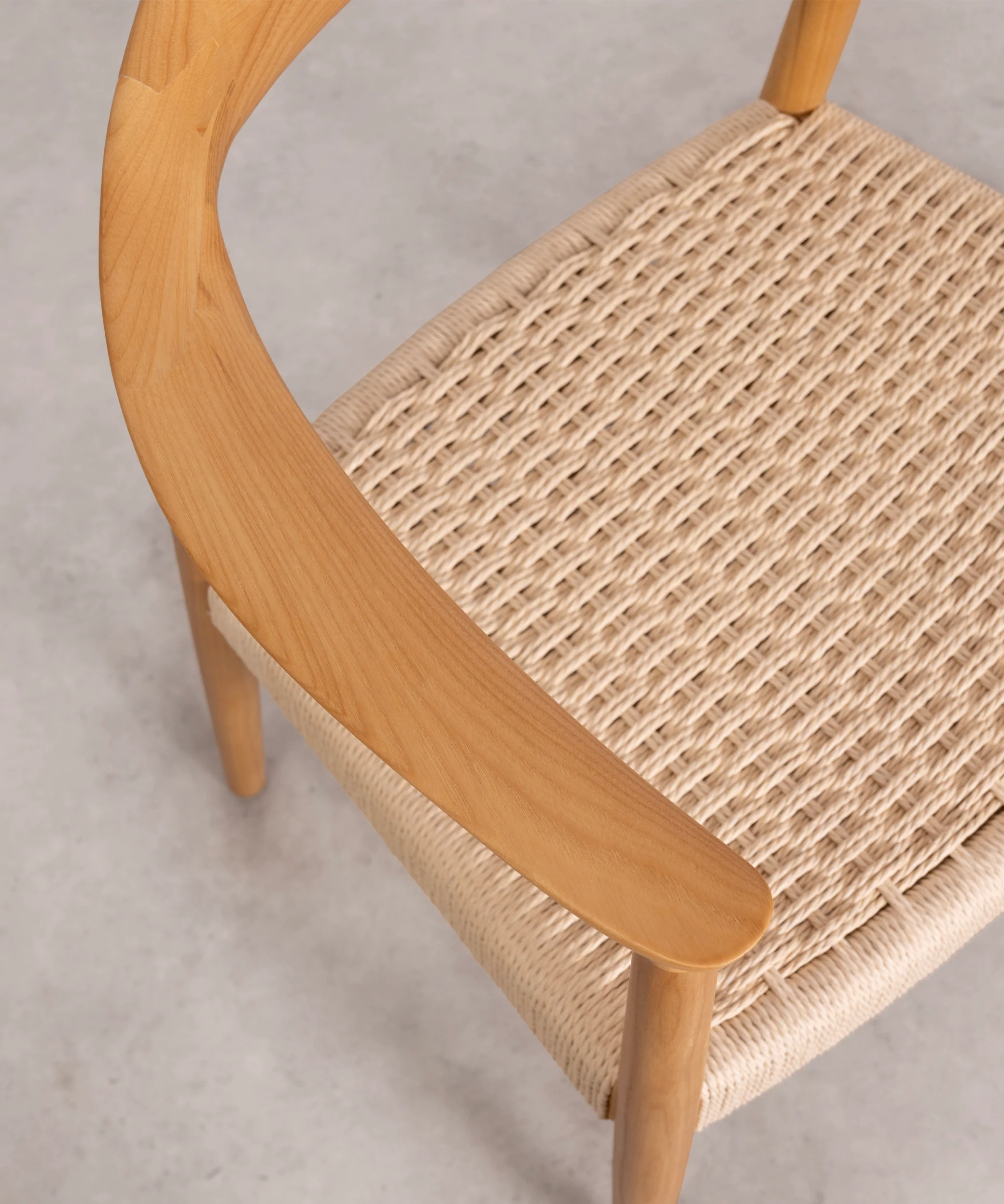 Silla de Comedor en Madera y Cuerda Trenzada Dorotea - Image 6