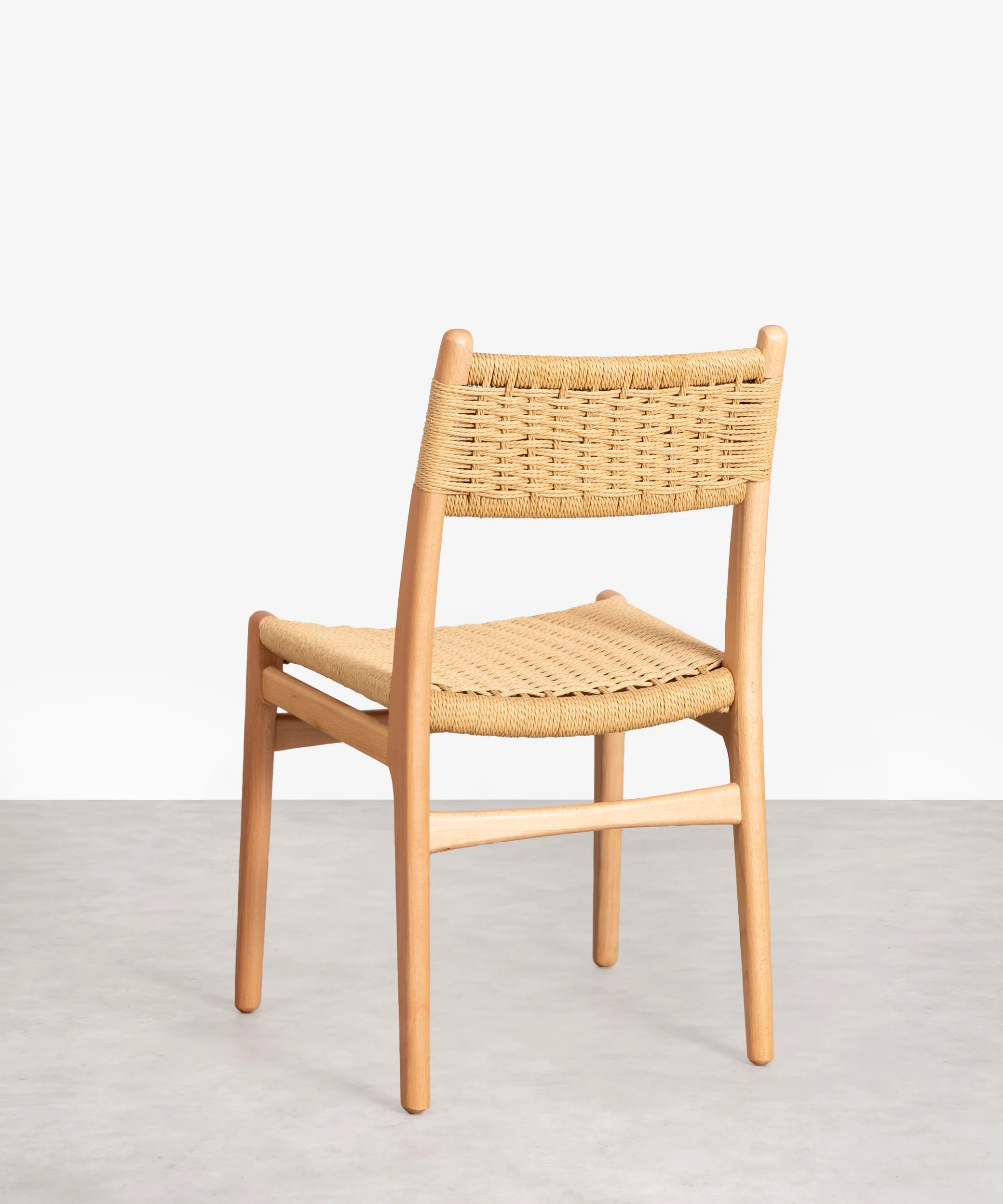 Silla de Comedor en Madera y Cuerda Trenzada Elowen - Image 5