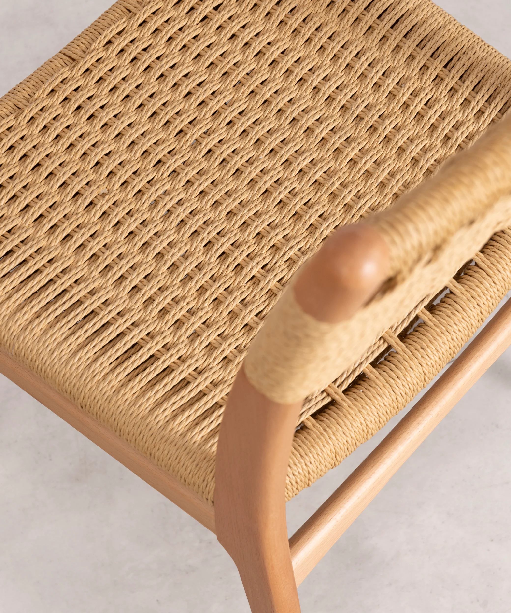 Silla de Comedor en Madera y Cuerda Trenzada Elowen - Image 7
