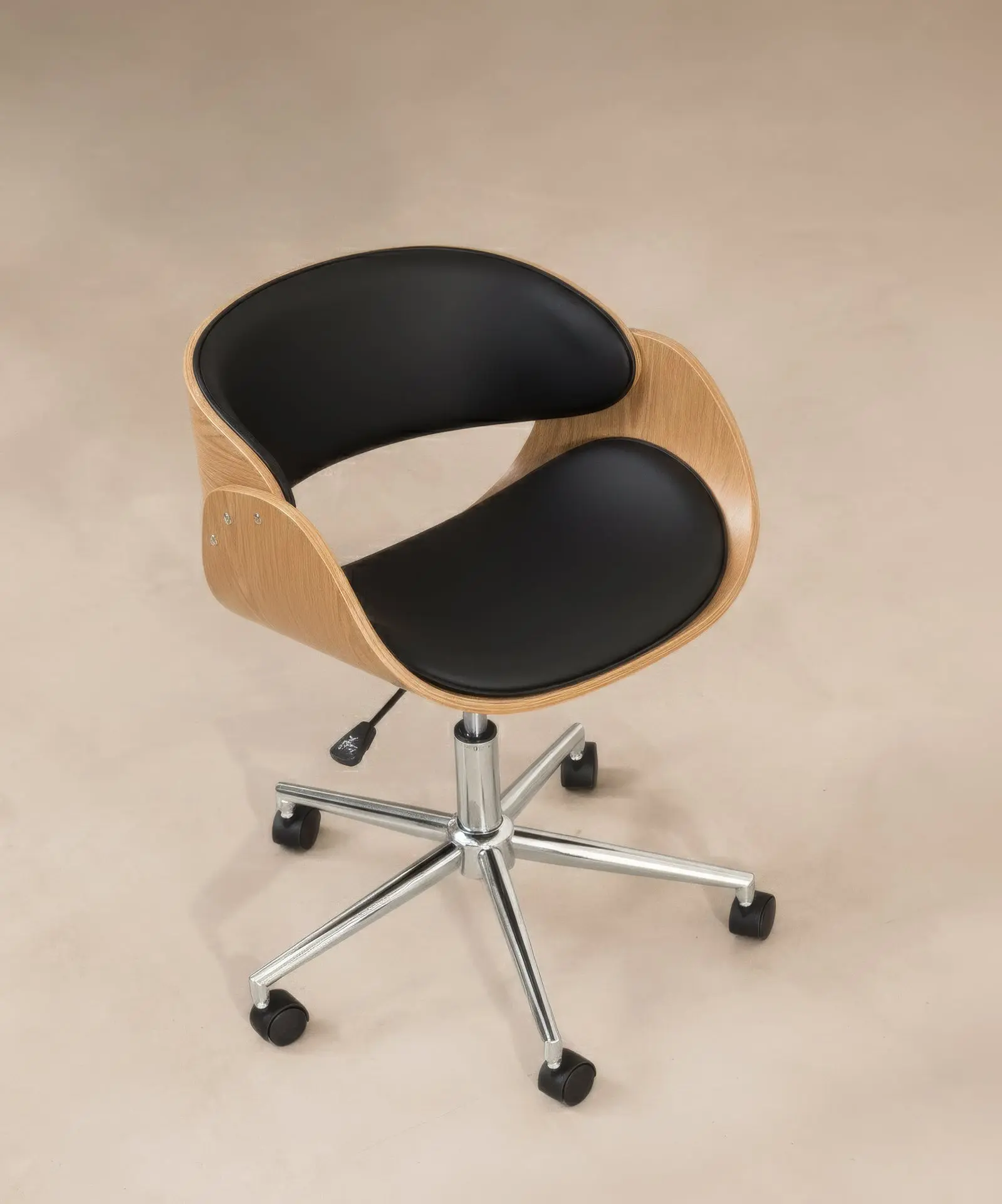 Silla de Escritorio de Polipiel y Madera Debbie - Image 11