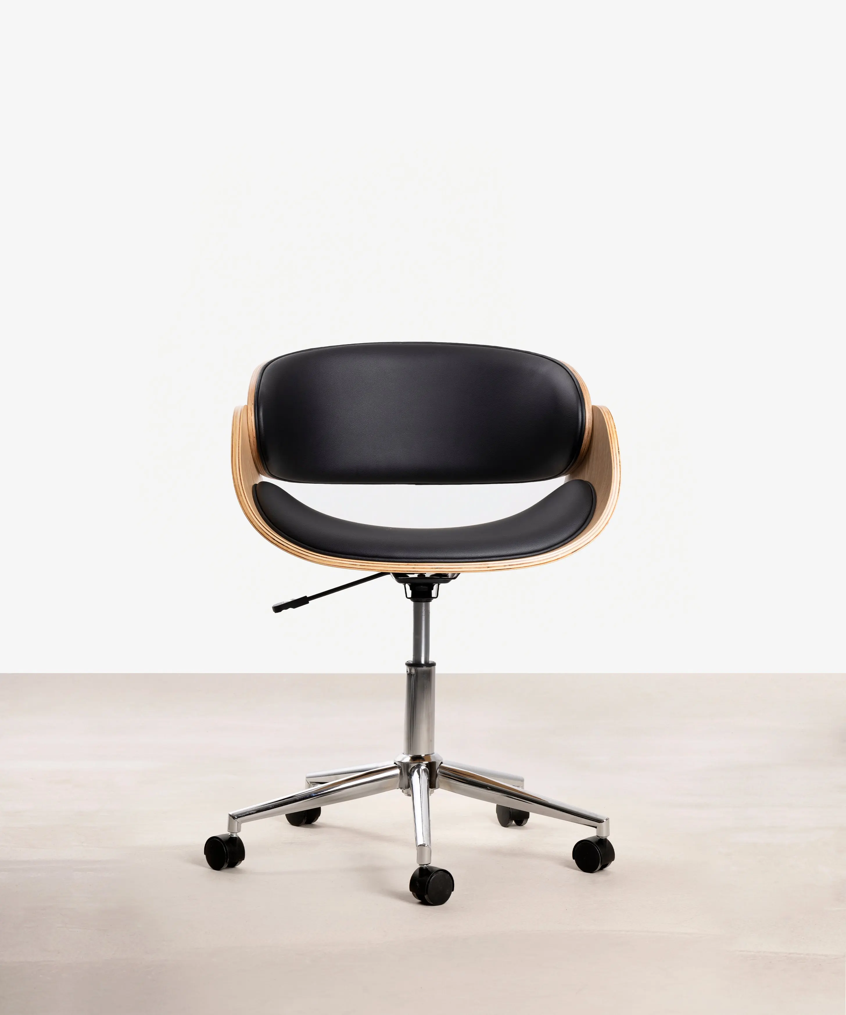 Silla de Escritorio de Polipiel y Madera Debbie - Image 15