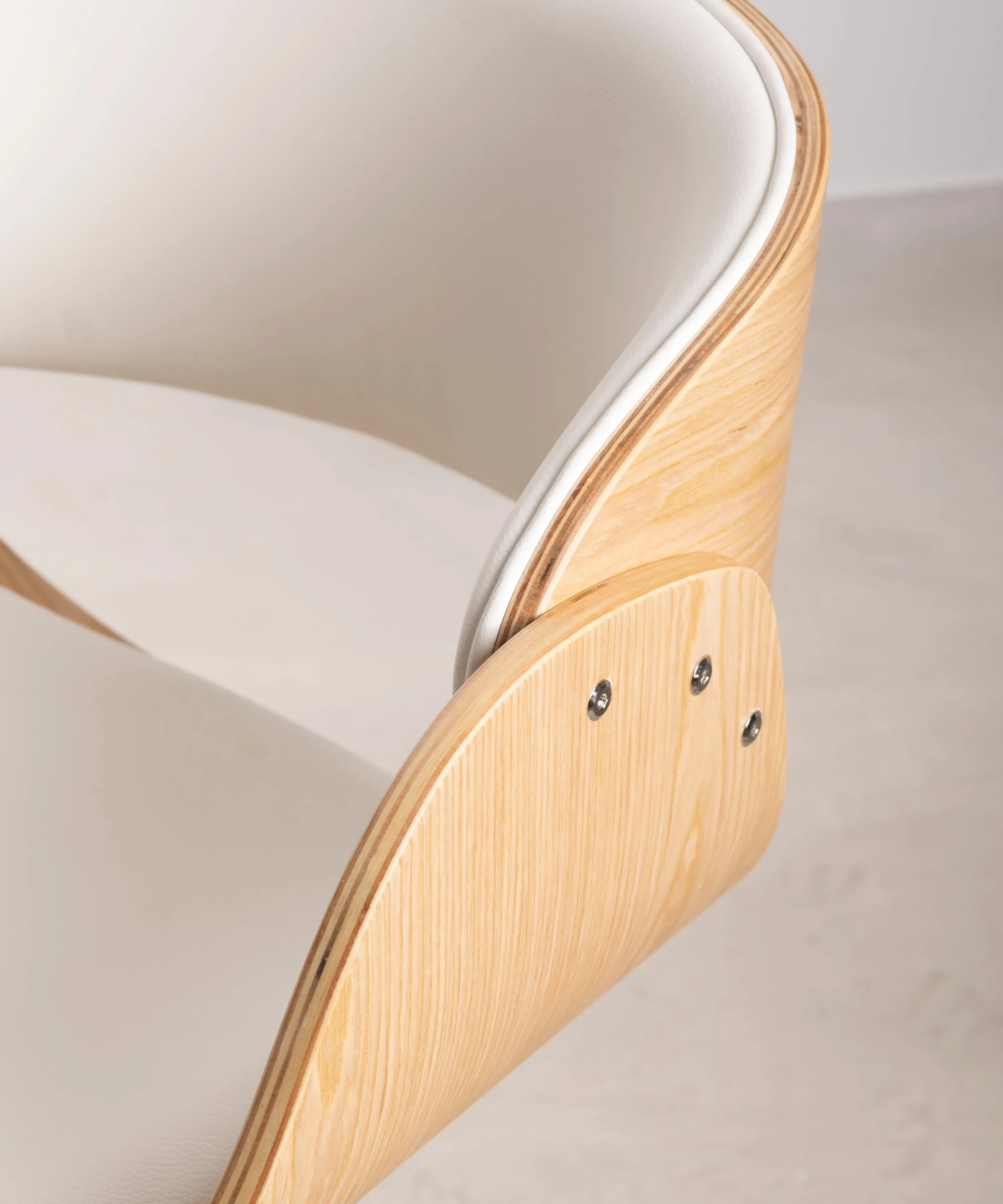 Silla de Escritorio de Polipiel y Madera Debbie - Image 20