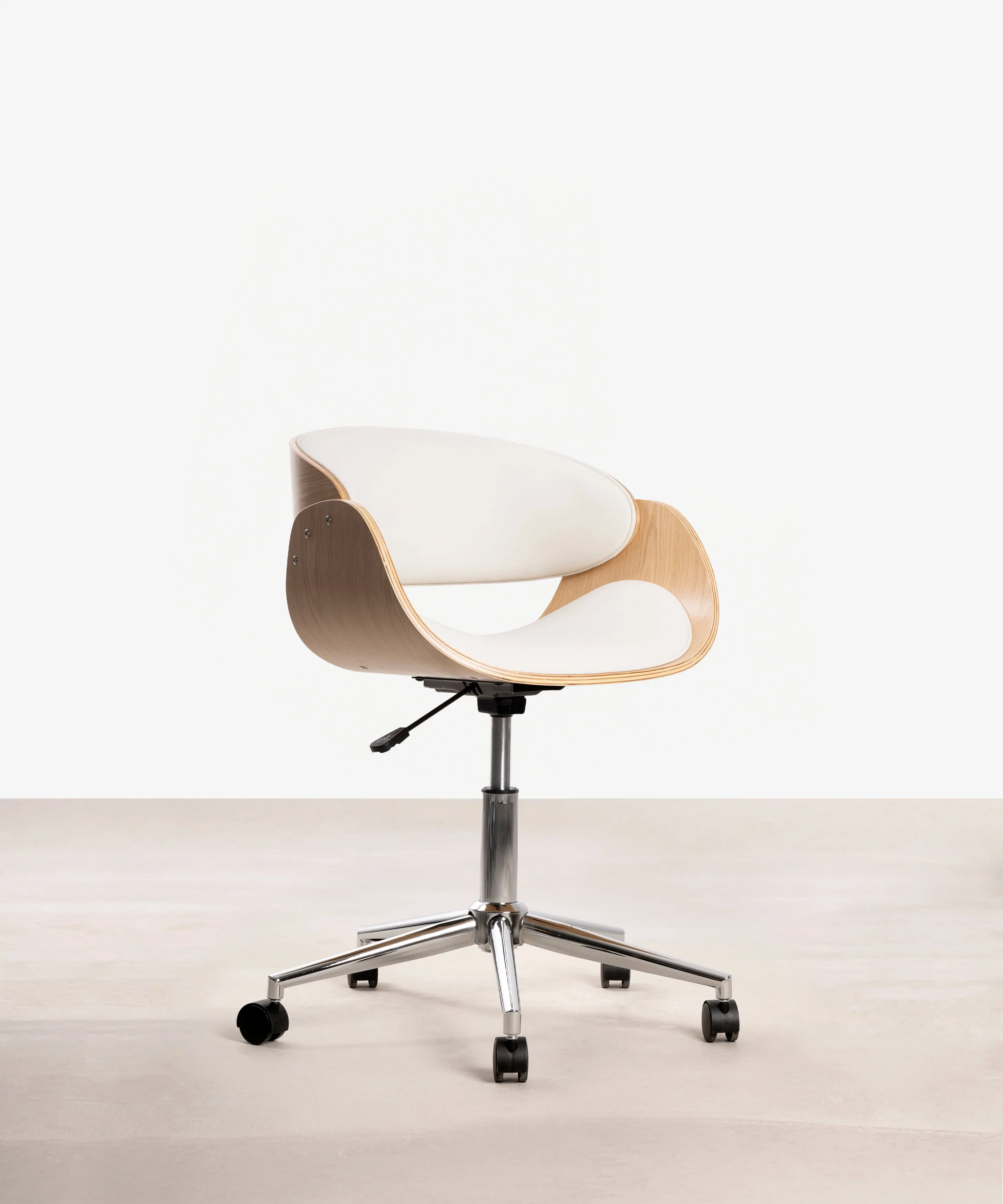 Silla de Escritorio de Polipiel y Madera Debbie - Image 21