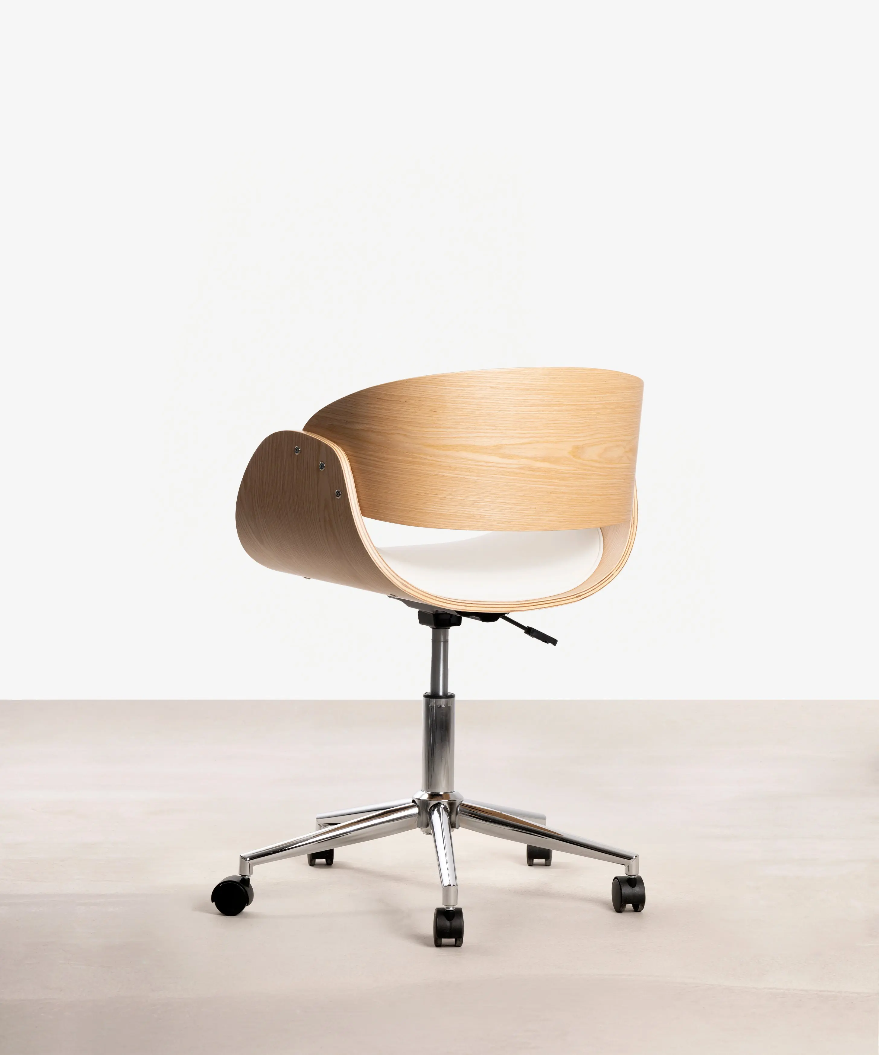 Silla de Escritorio de Polipiel y Madera Debbie - Image 25