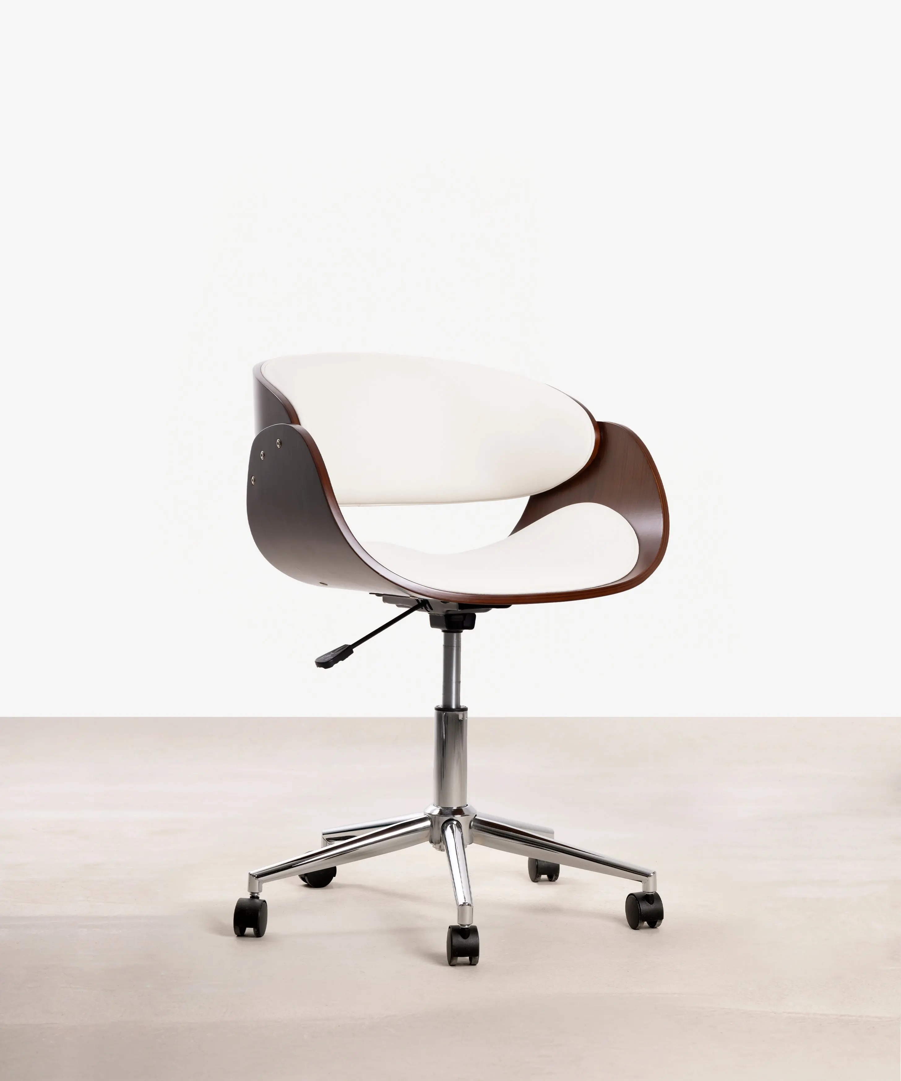 Silla de Escritorio de Polipiel y Madera Debbie - Image 3
