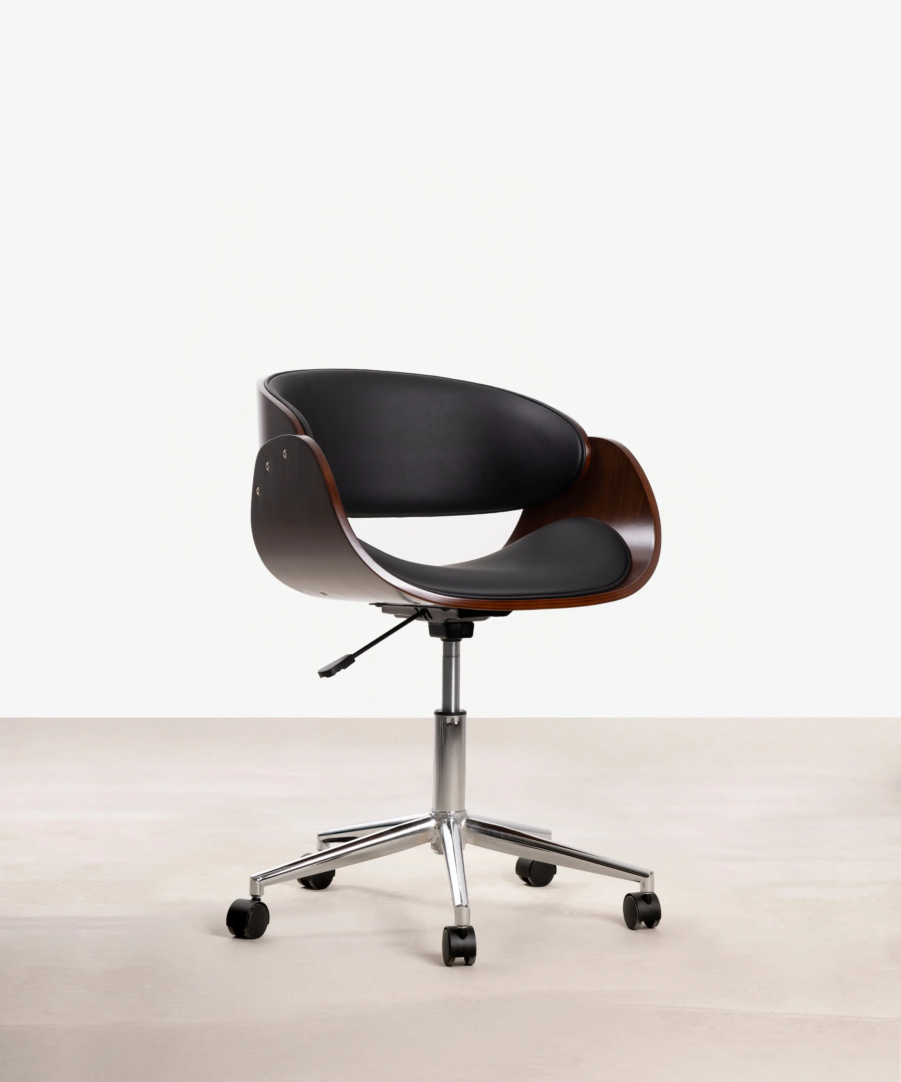 Silla de Escritorio de Polipiel y Madera Debbie - Image 31