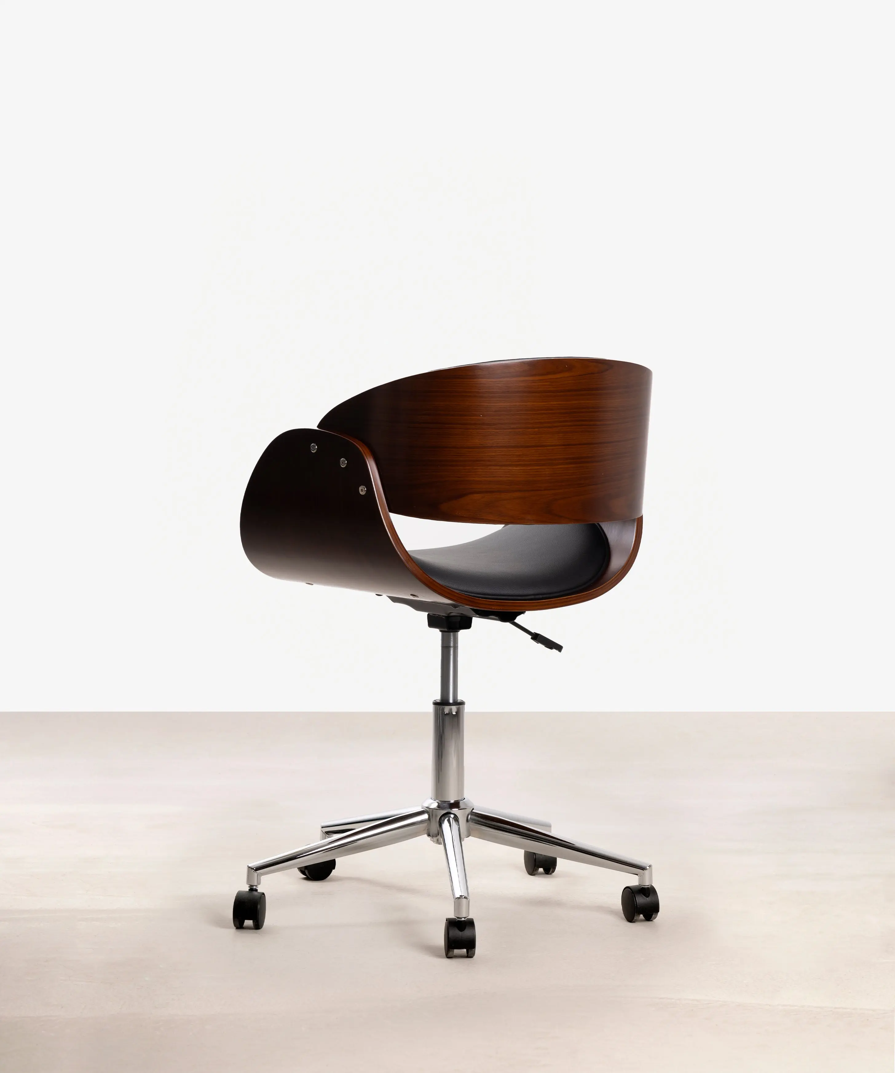 Silla de Escritorio de Polipiel y Madera Debbie - Image 35