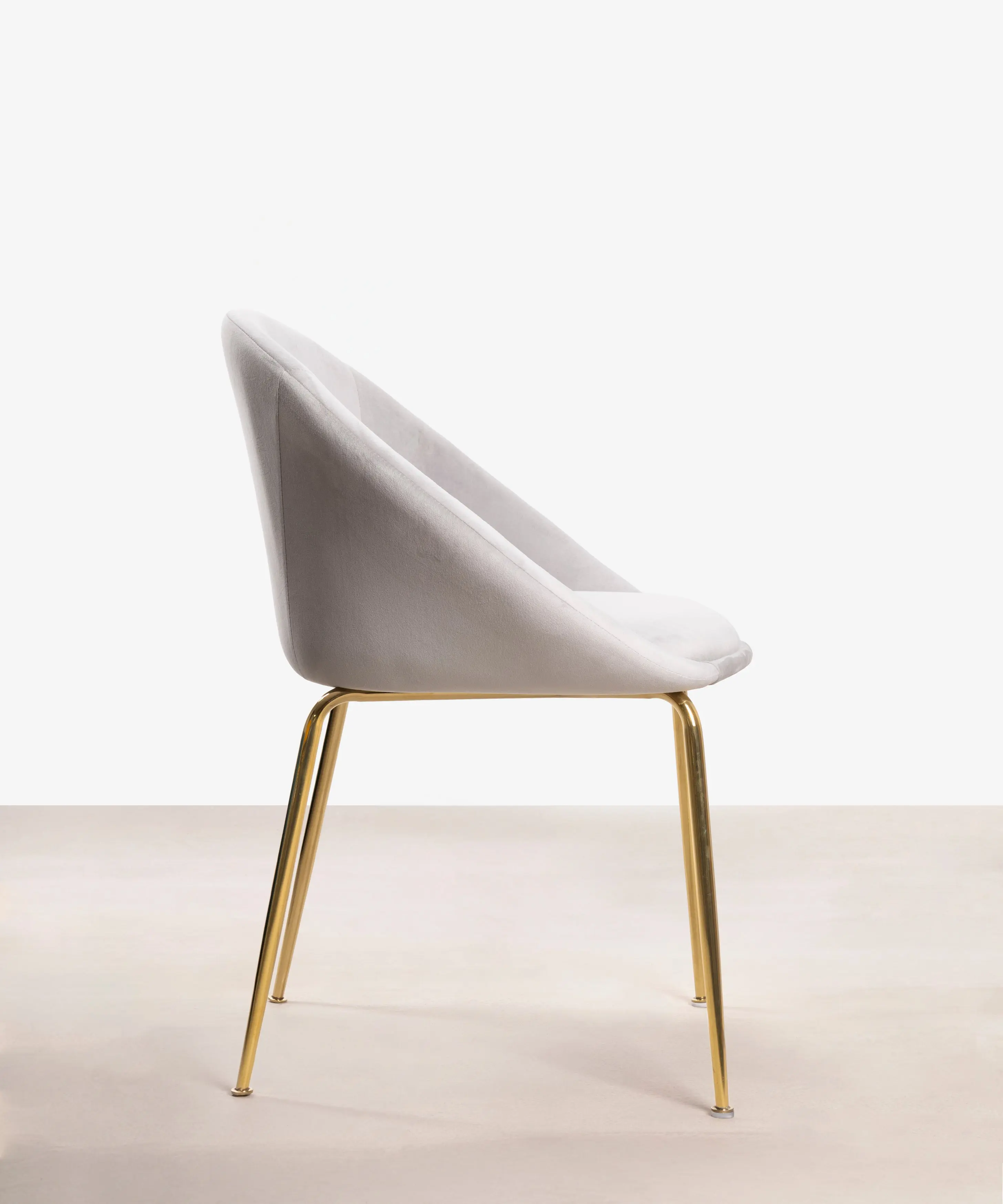 Silla de Comedor en Metal y Velvet Jovick Velvet Gold - Image 11