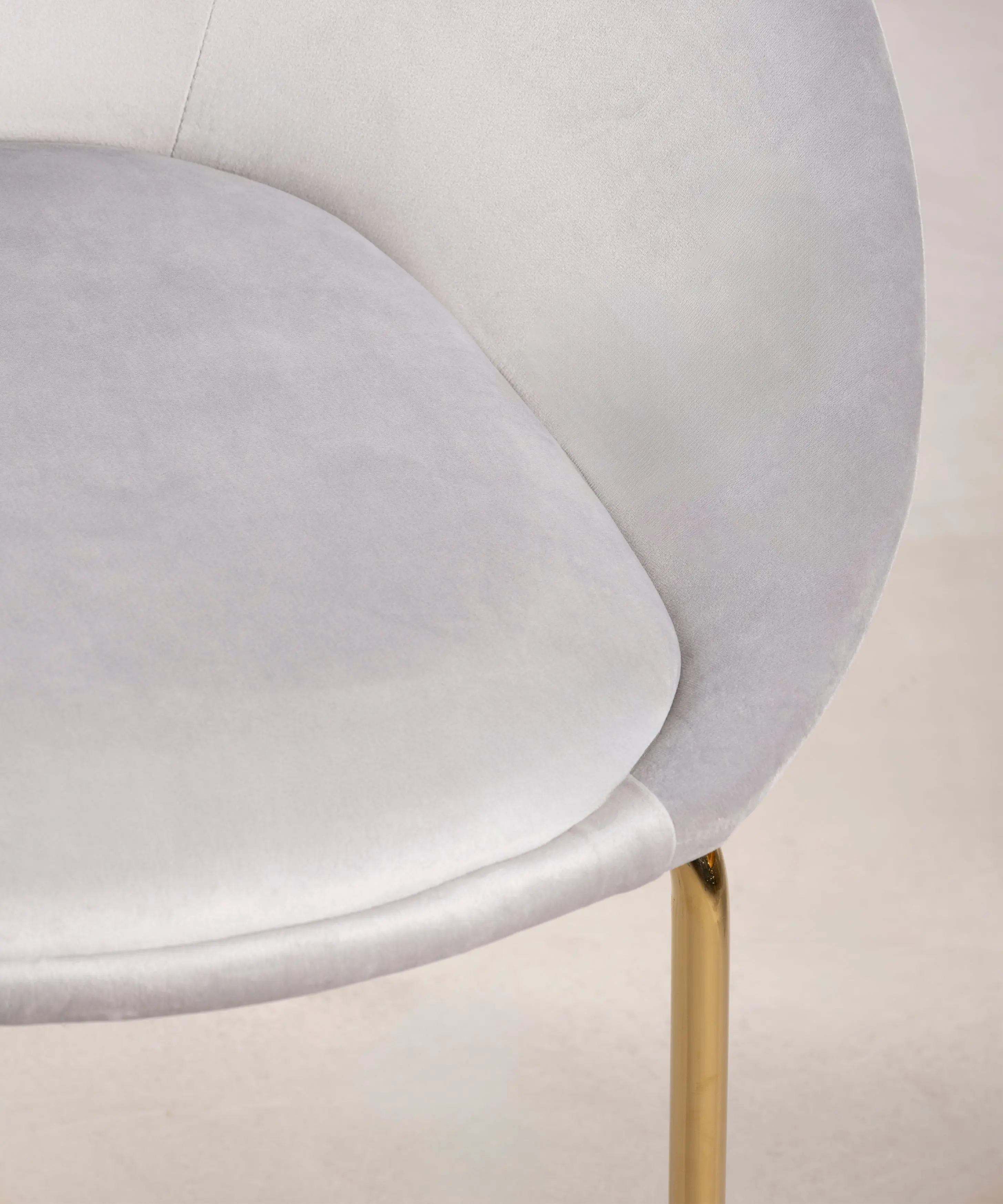 Silla de Comedor en Metal y Velvet Jovick Velvet Gold - Image 14
