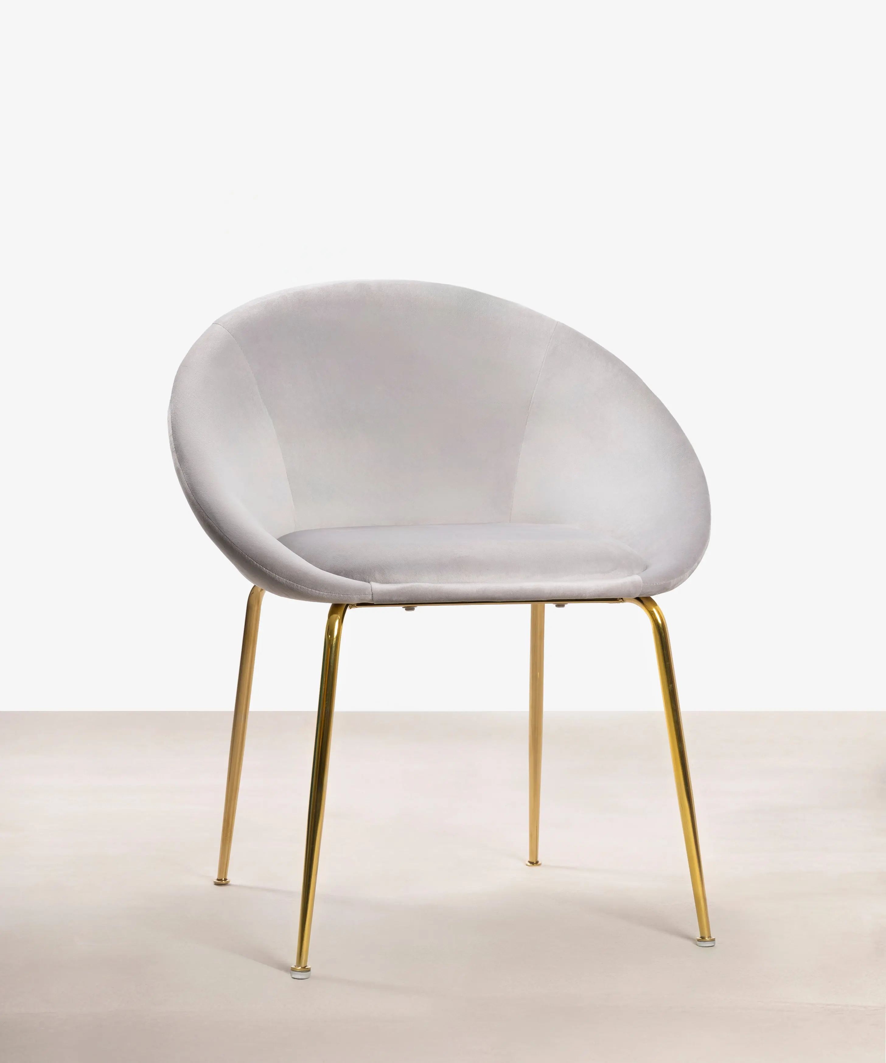 Silla de Comedor en Metal y Velvet Jovick Velvet Gold - Image 8